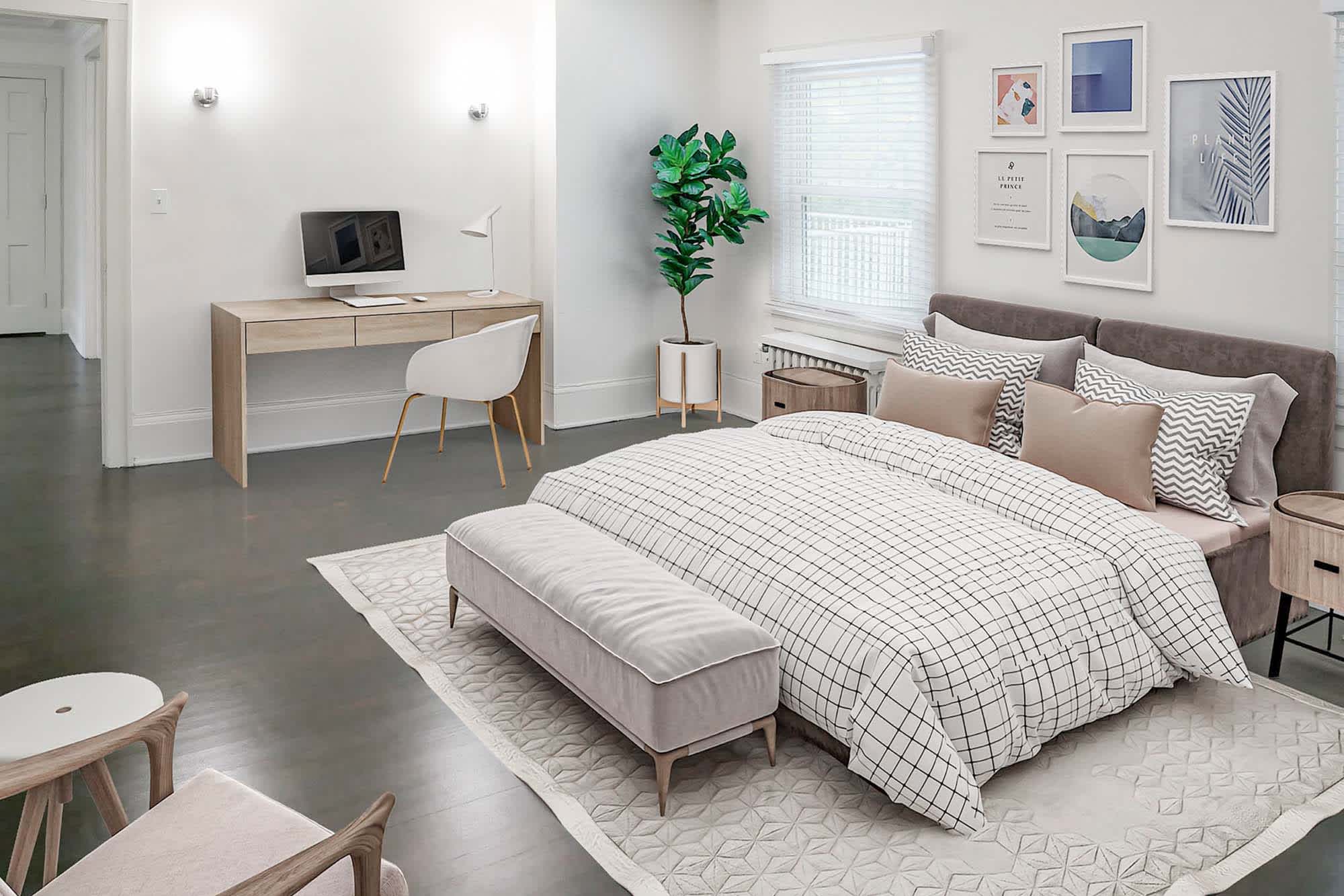 The Earhart #3 - 2 Bed 1 Bath - Primary Bedroom