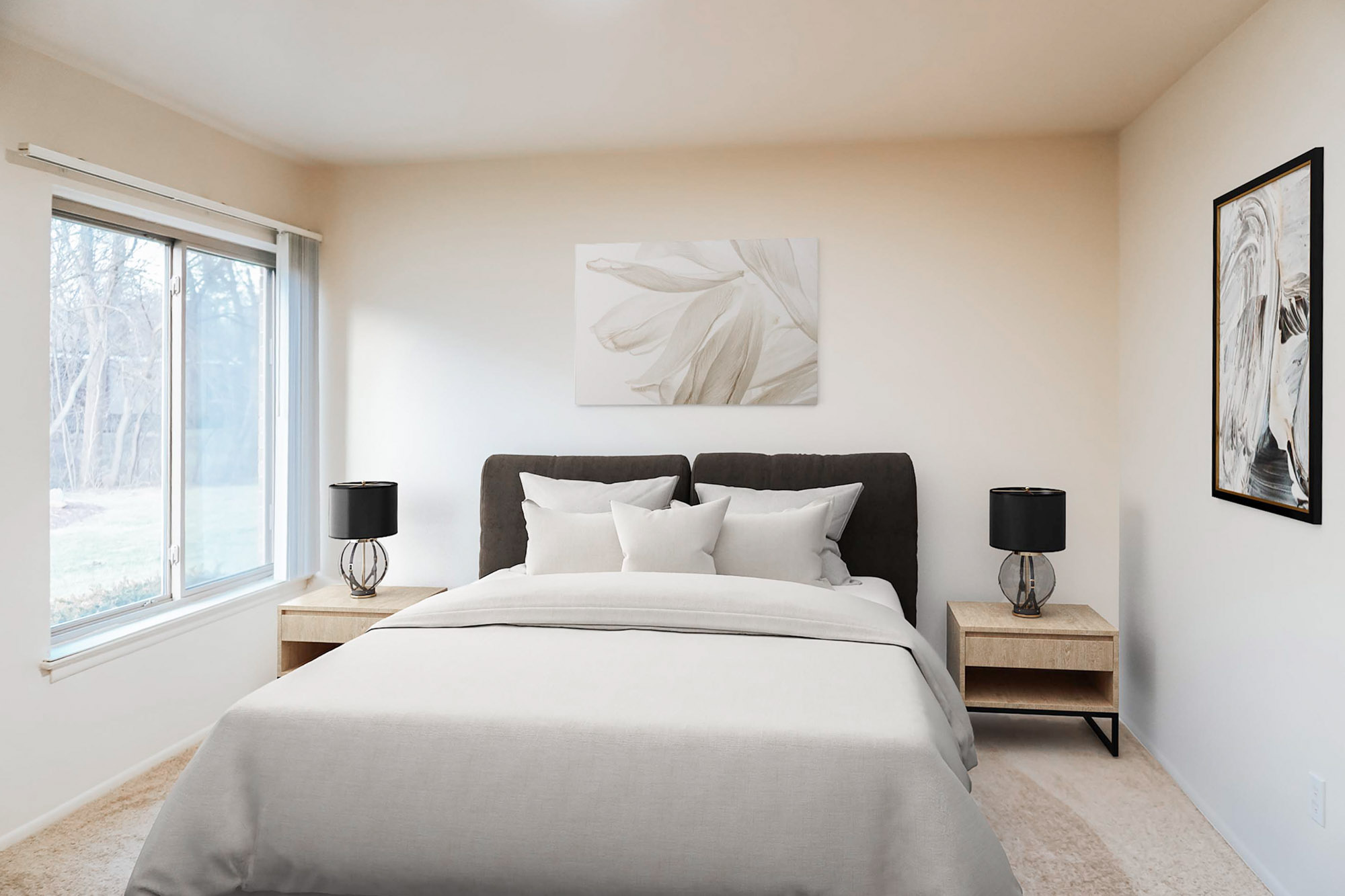 The Erie - 2 Bed 1.5 Bath - Primary Bedroom