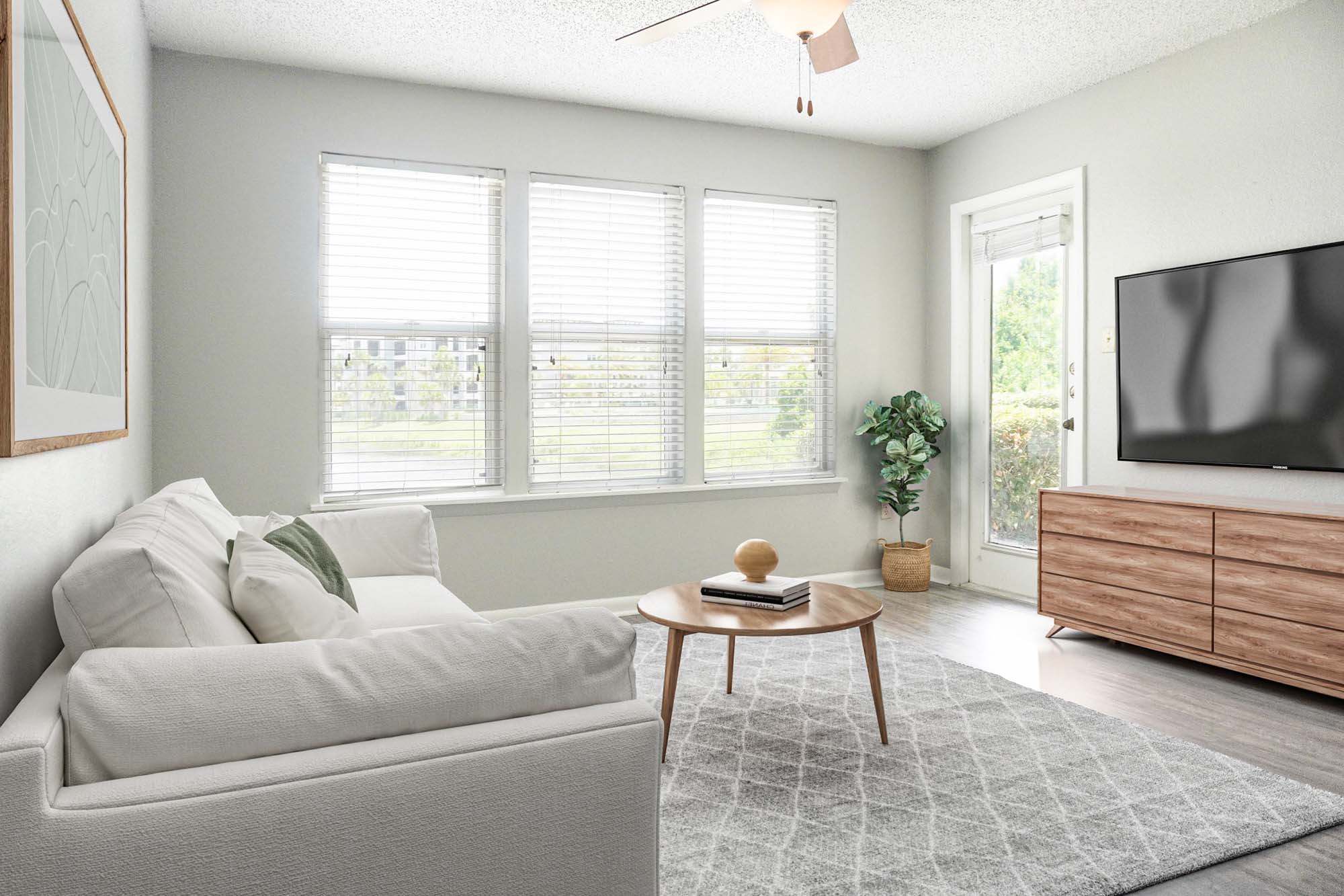 Walker - 1 Bed 1 Bath - Living Room