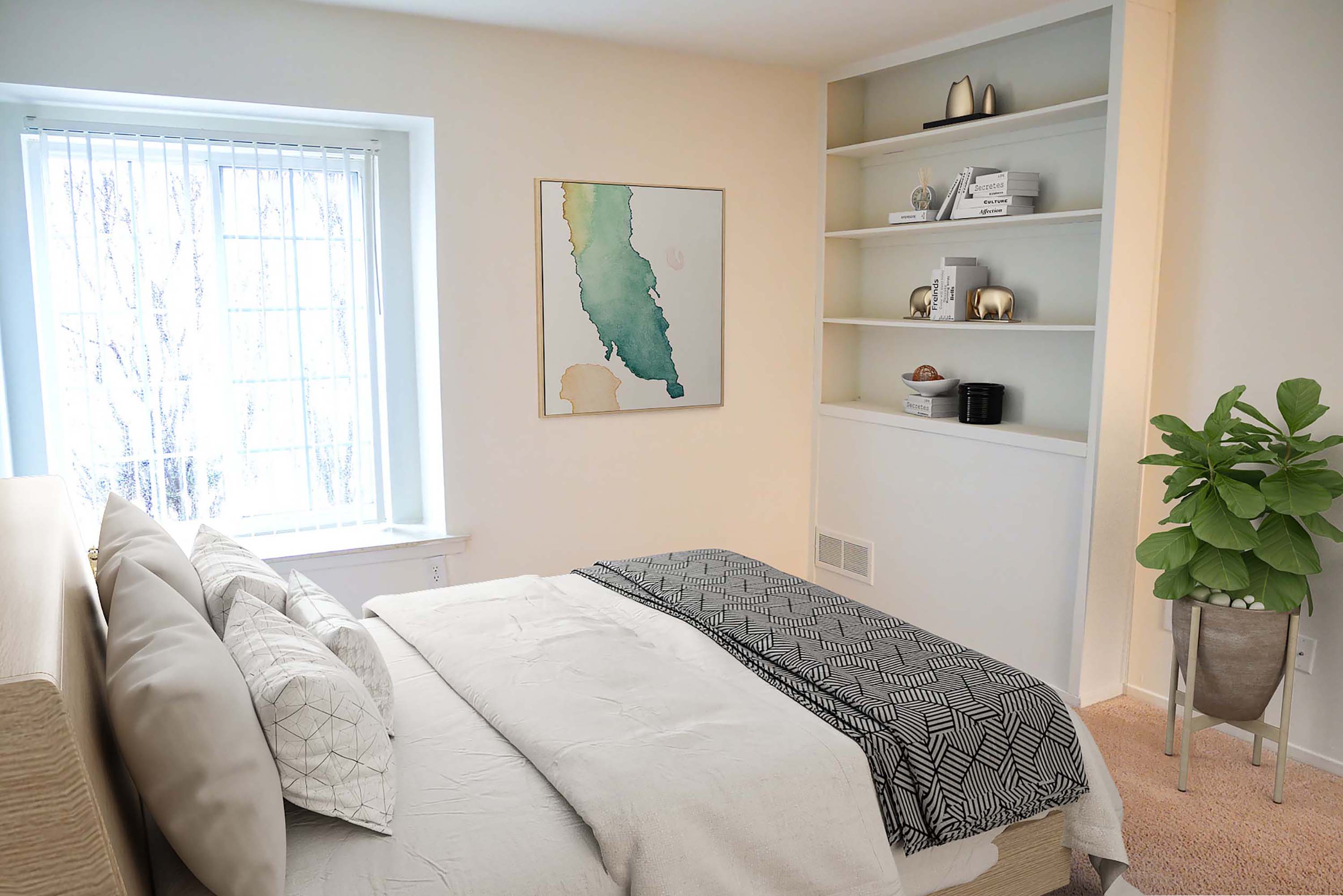 Floorplan Blue Heron for Meadowbrook Village apartments in Ann Arbor