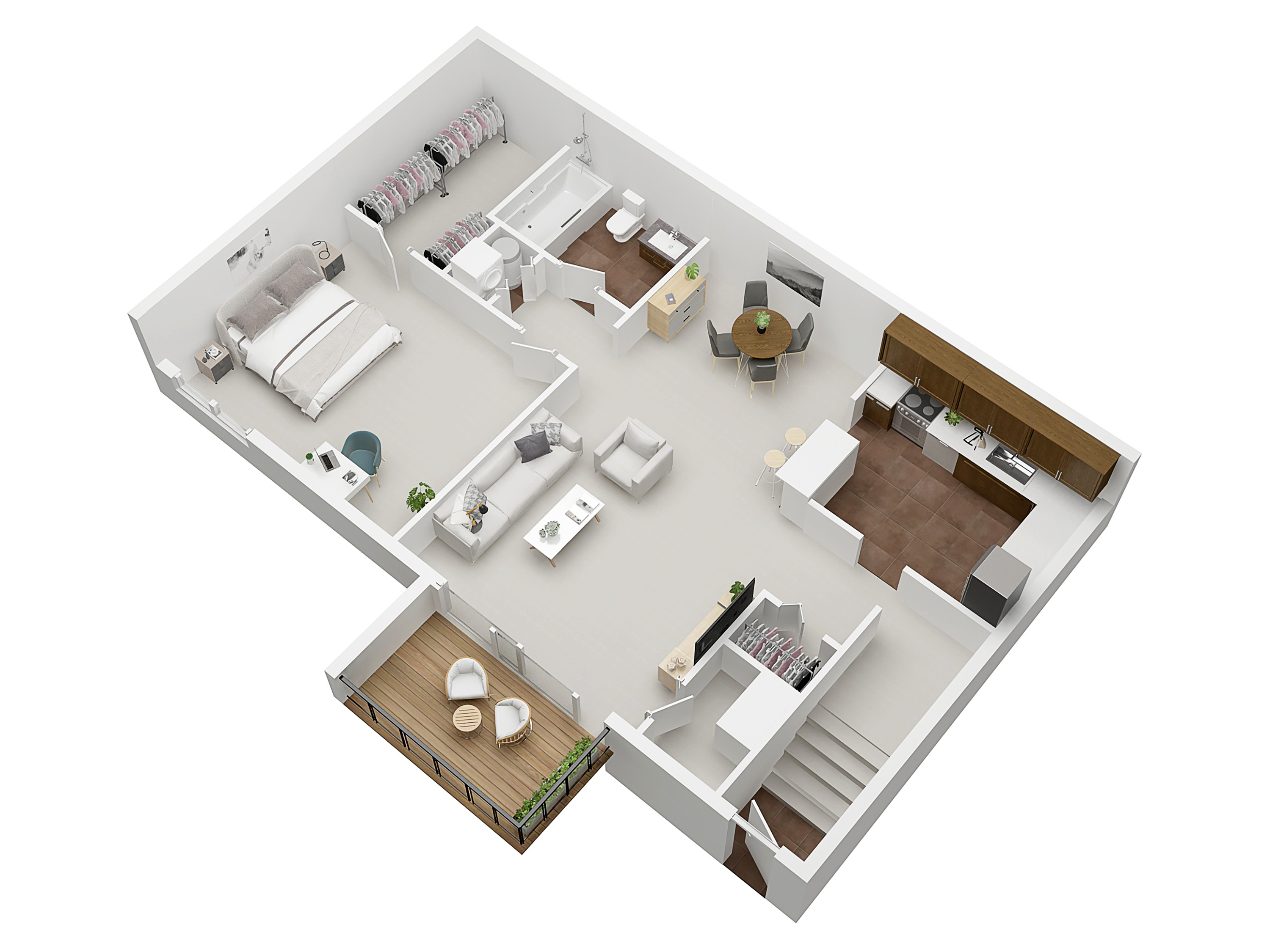 Floorplans for Meadowbrook Village apartments in Ann Arbor, Michigan