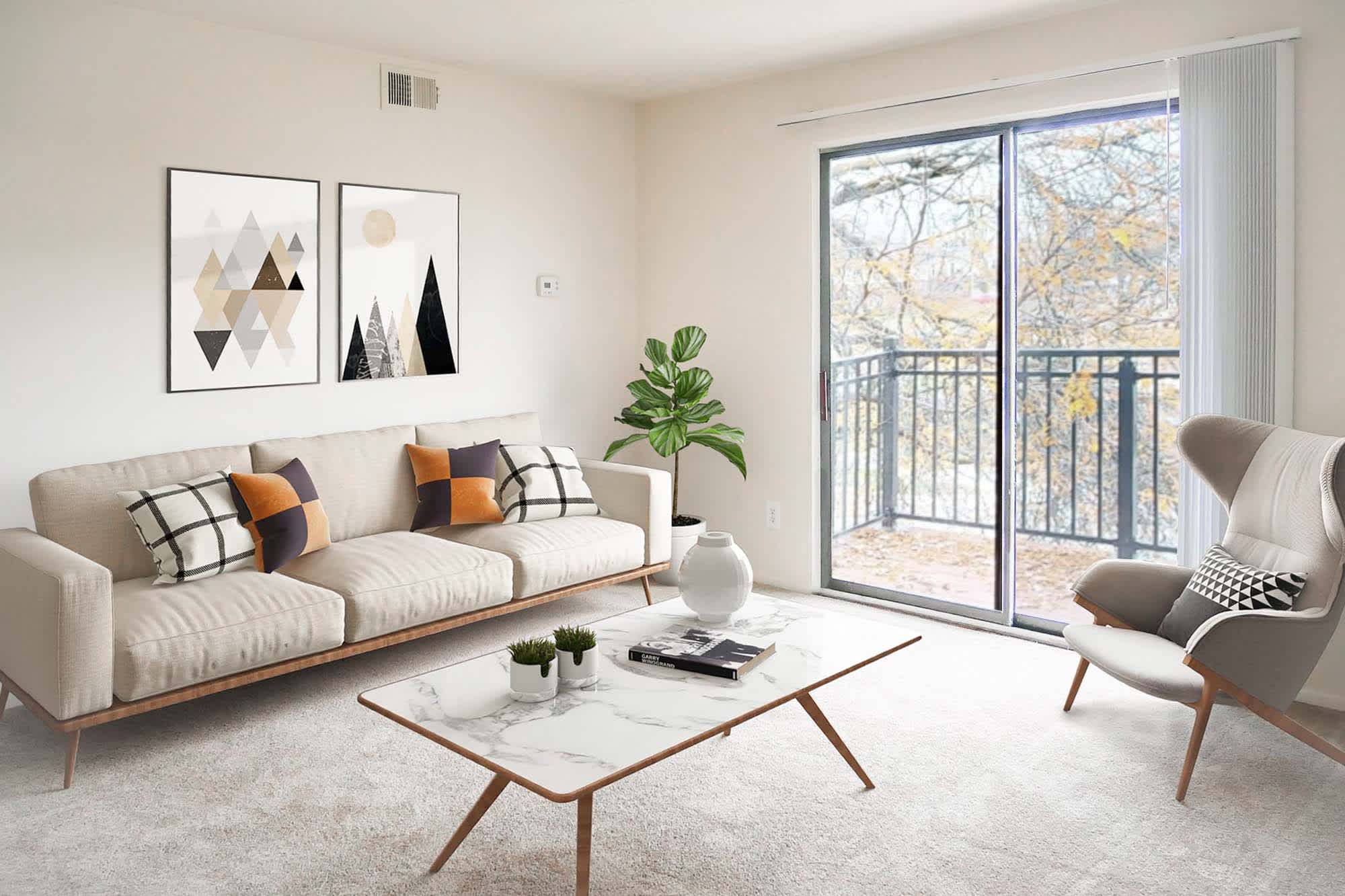 Alpena - 2 Bed 1 Bath - Living Room