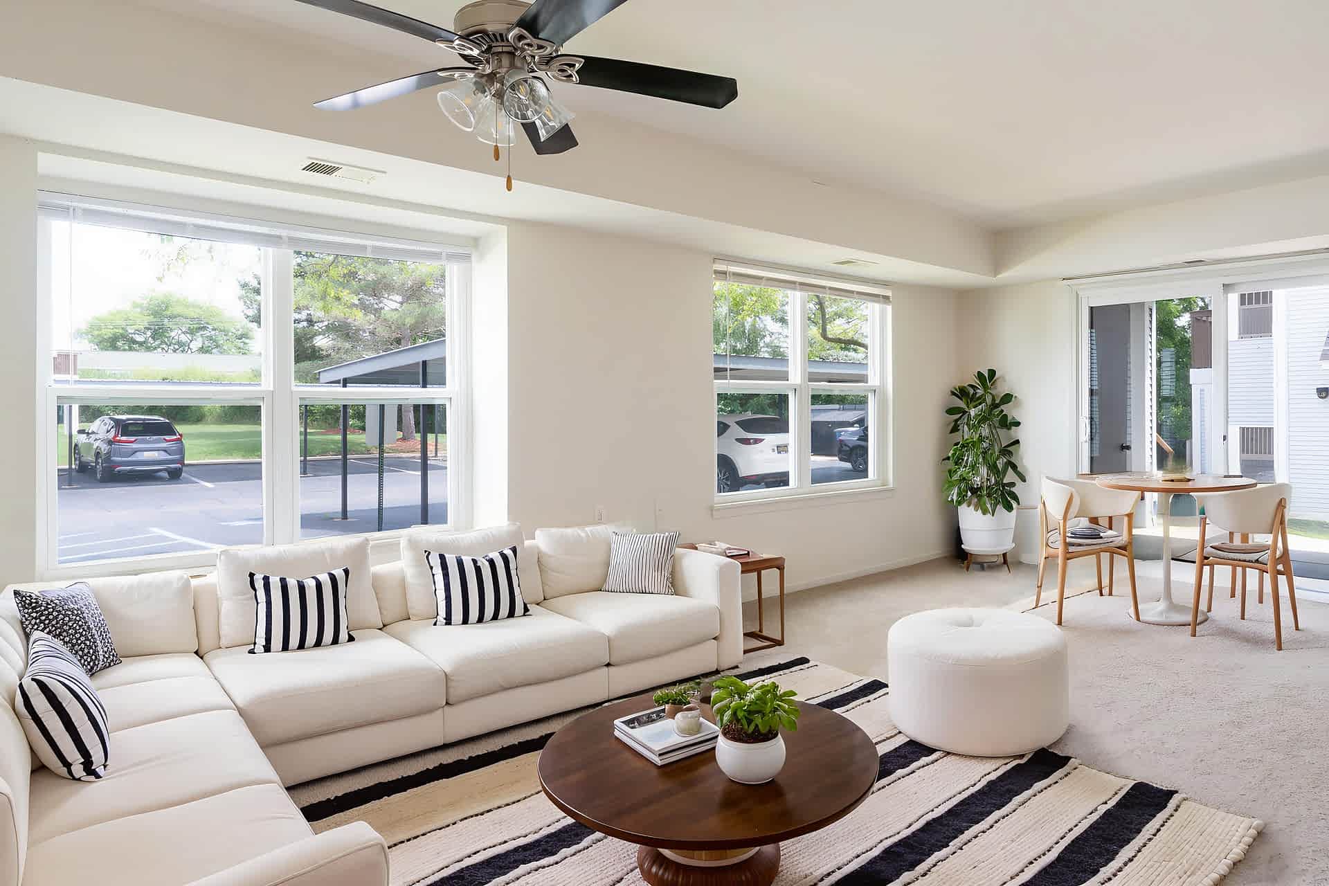 The Frederic - 2 Bed 2 Bath - Living Room and Dining Room