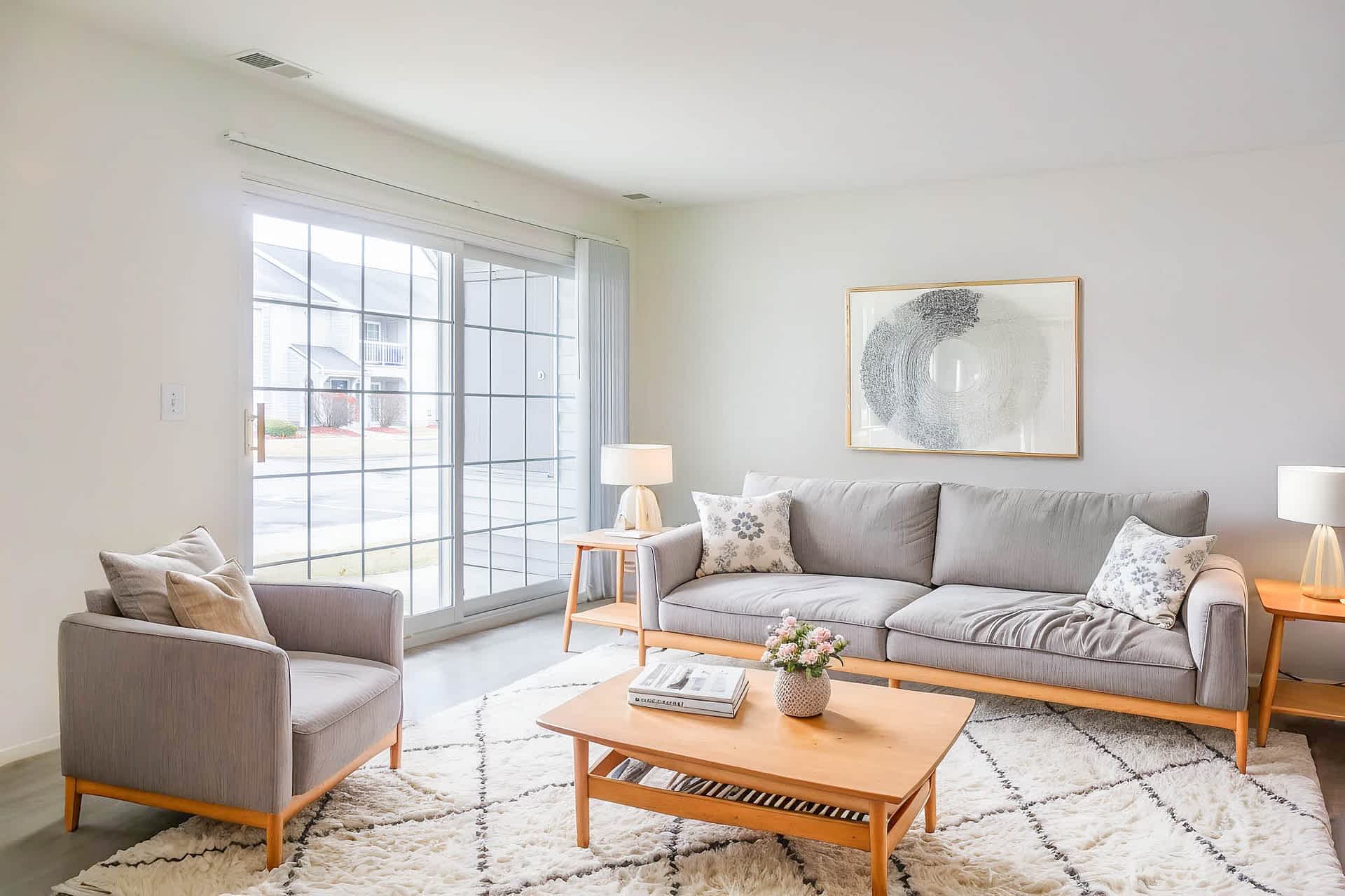 The Blue Heron - 2 Bed 2 Bath - Living Room