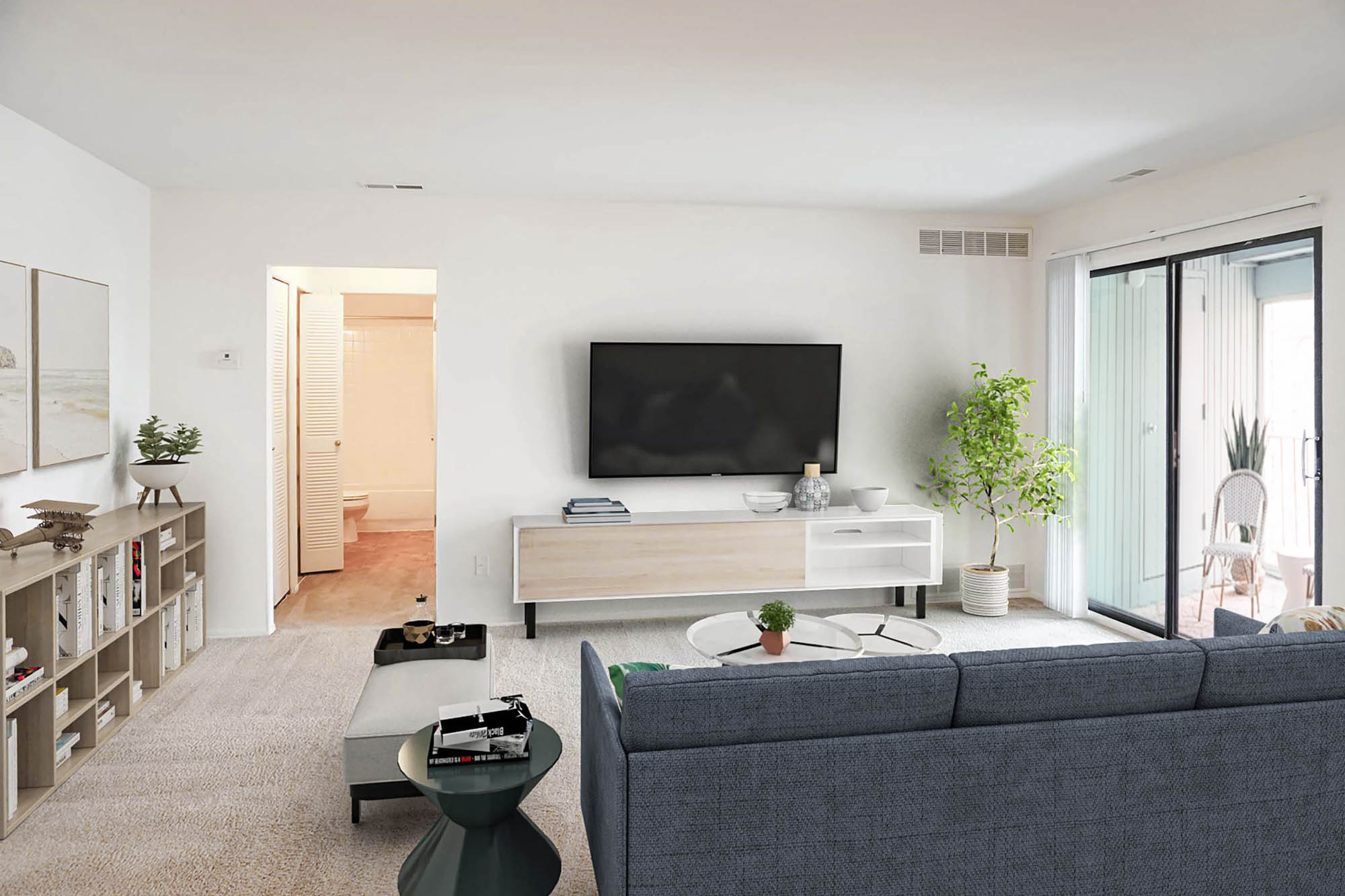 The Brantley - 1 Bed 1 Bath - Living Room