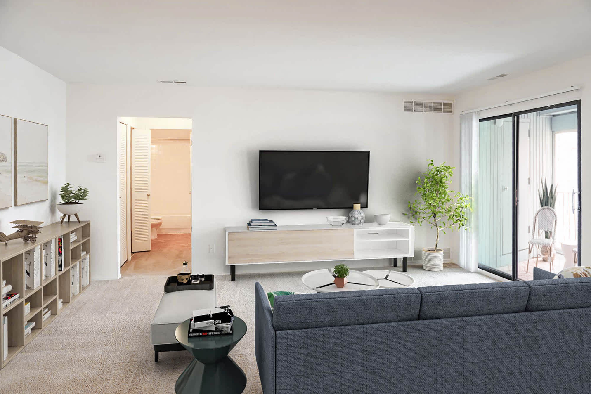 The Brantley - 1 Bed 1 Bath - Living Room