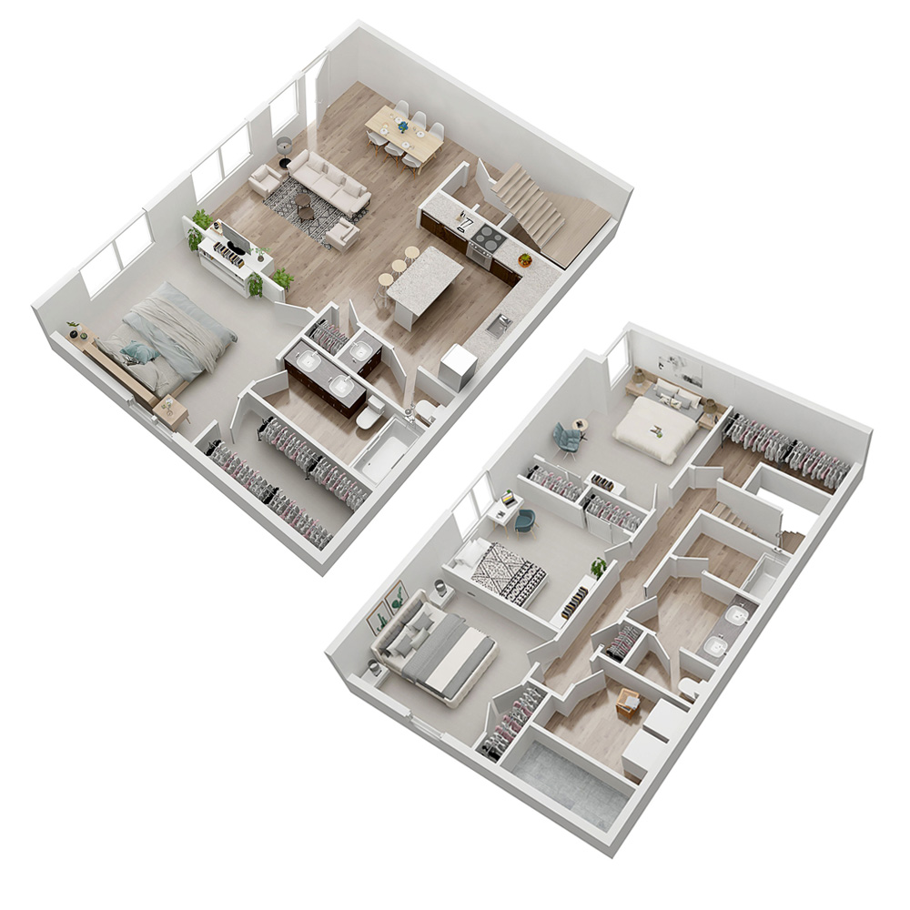 Floorplans for Glencoe Oaks apartments in Ann Arbor, Michigan 1 4