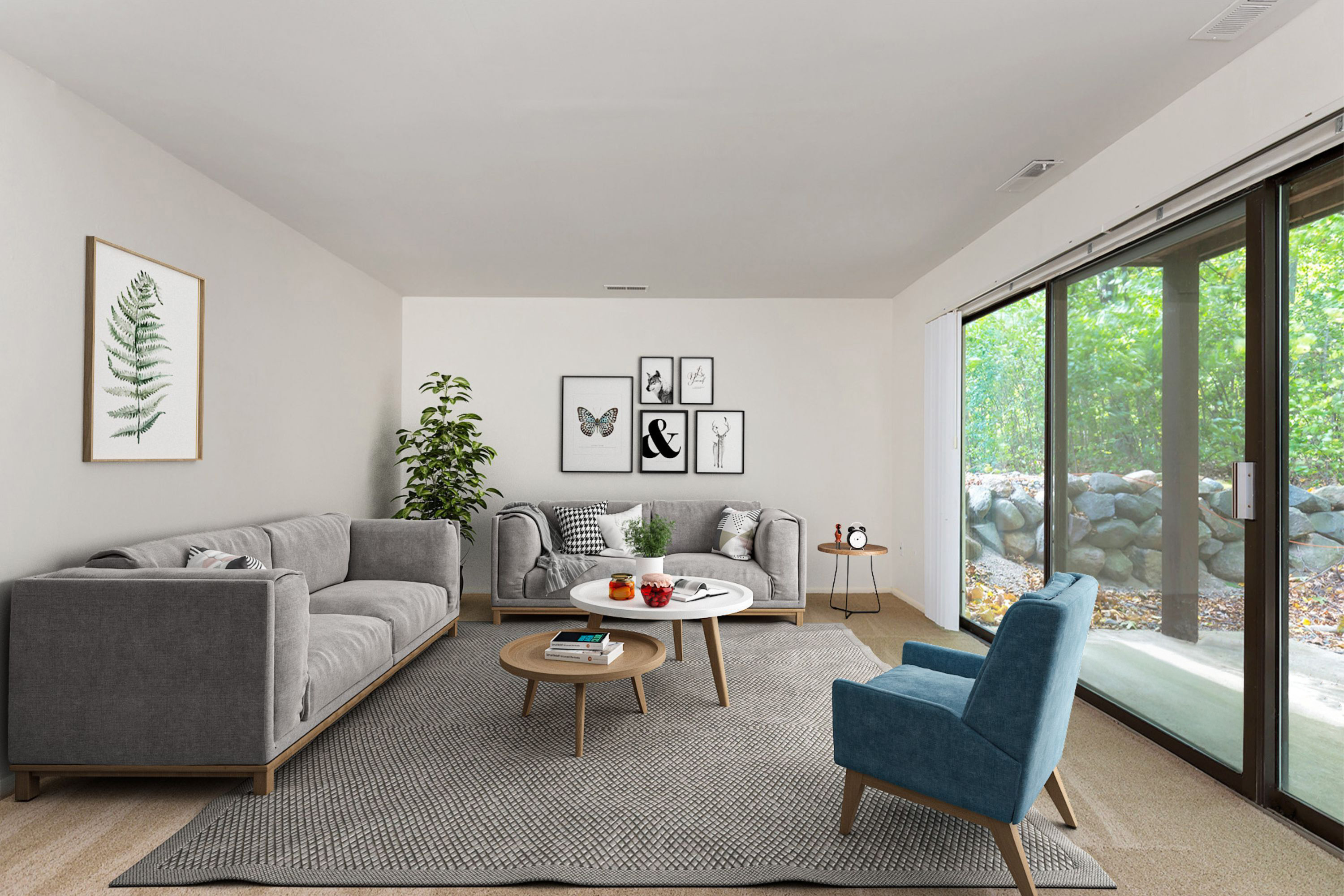 Chatham - 2 Bed 1.5 Bath - Living Room