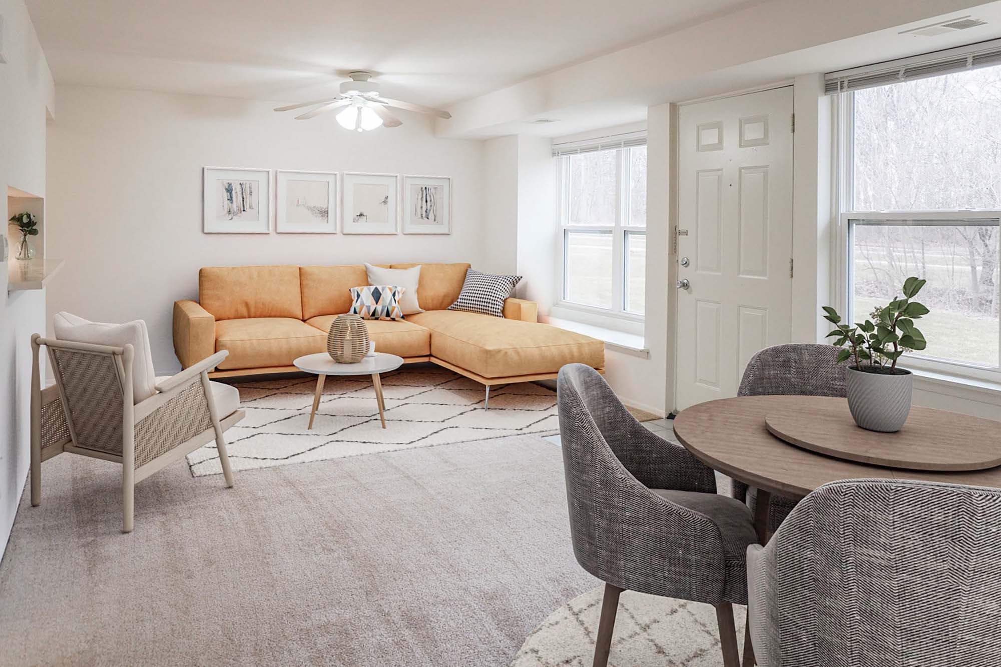 The Sebastian - 1 Bed 1 Bath - Living Room