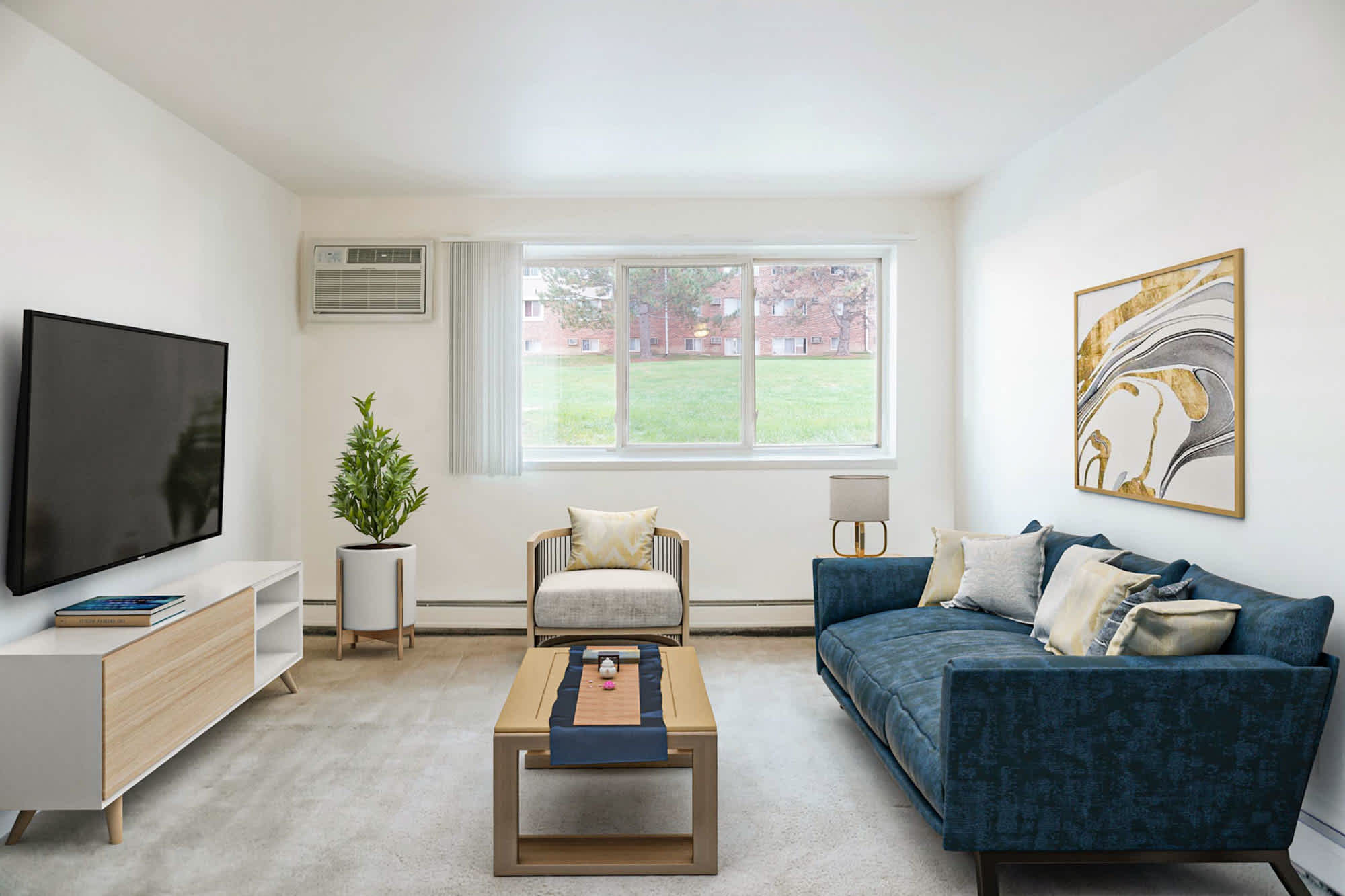 Belmont - 1 Bed 1 Bath - Living Room