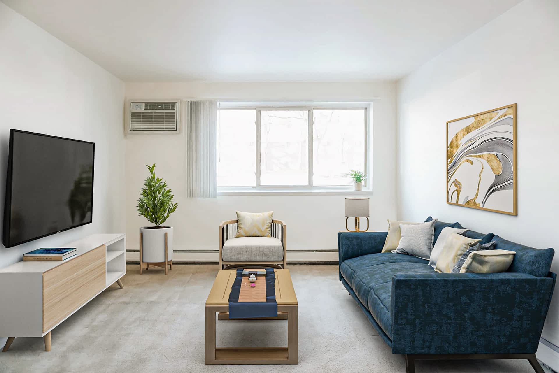 Belmont - 1 Bed 1 Bath - Living Room