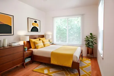 Carriage House - 1 Bed 1 Bath - Bedroom