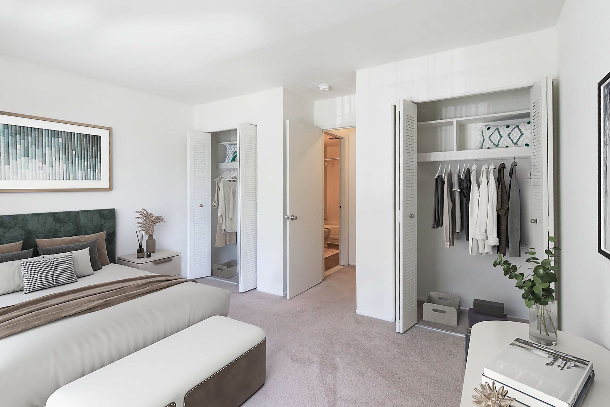 The Carter - 1 Bed 1 Bath - Primary Bedroom