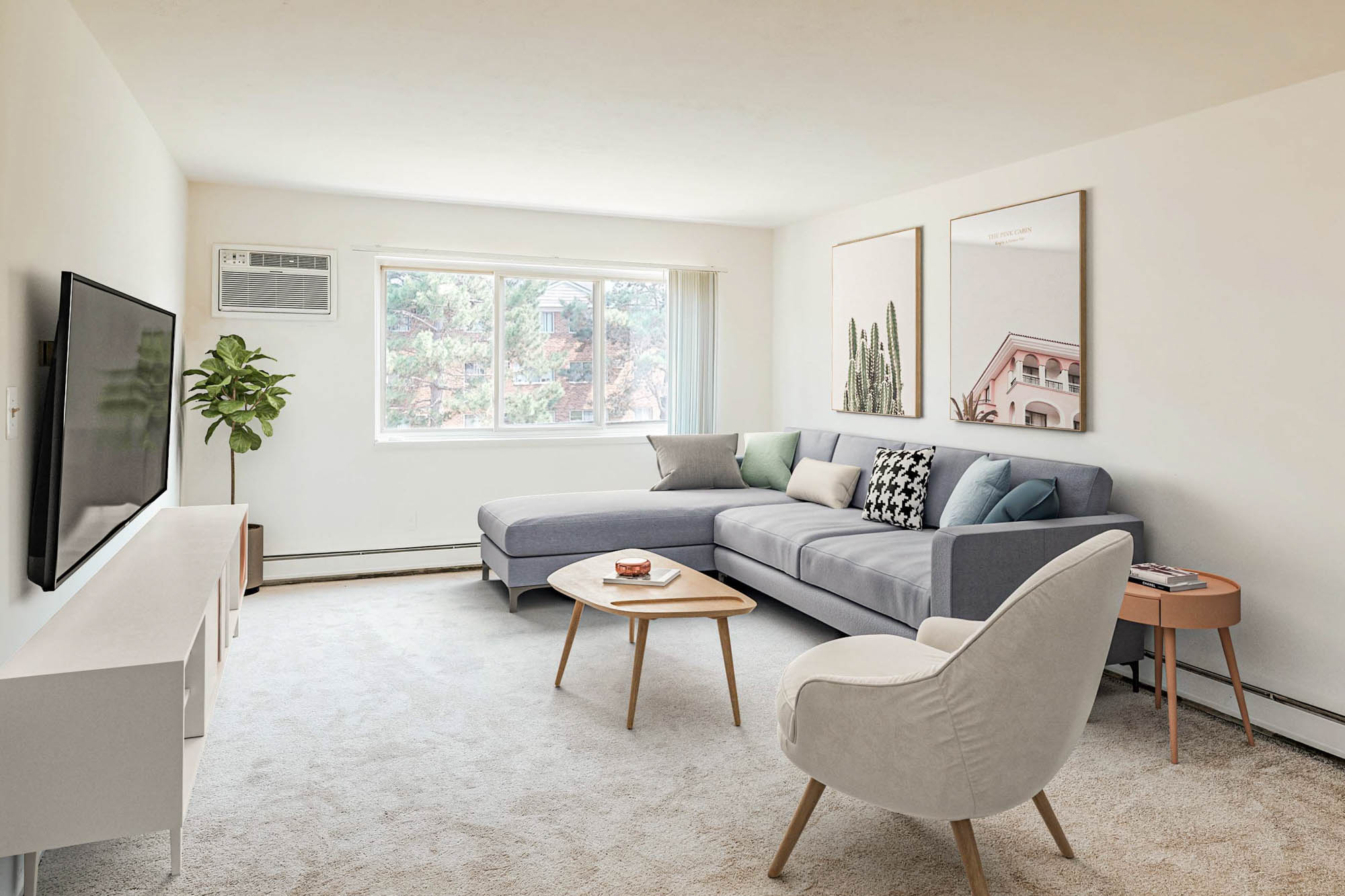 Dartmoor - 1 Bed 1 Bath - Living Room