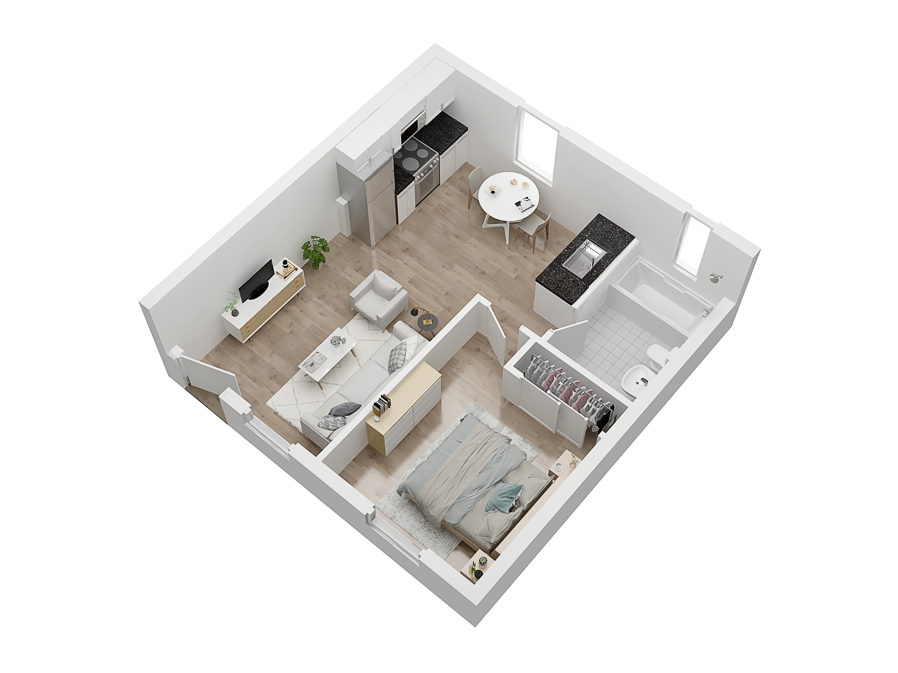 Floorplans for Willow Flats apartments in Tampa, Florida 1 2 Bed