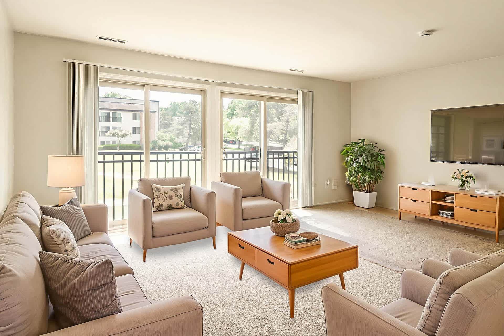 Grand Haven - 1 Bed 1 Bath - Living Room