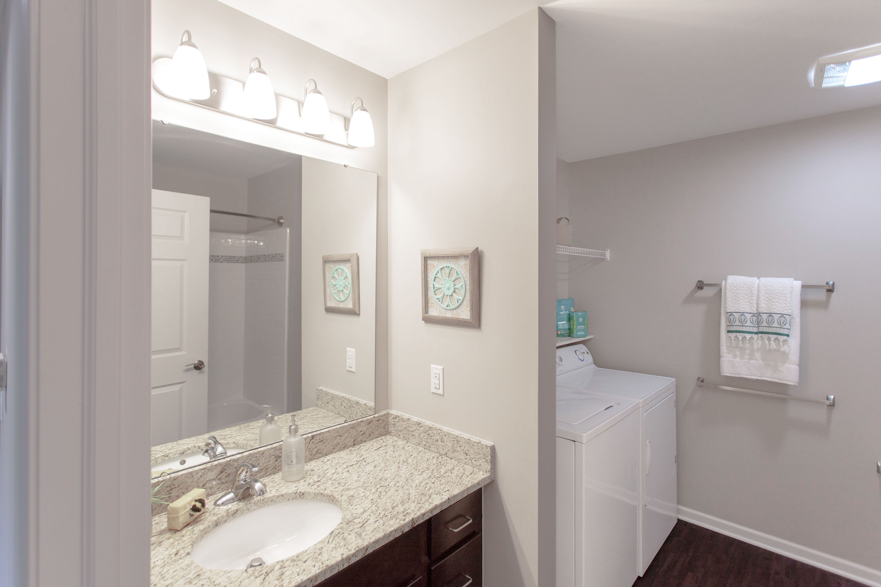 Miller - 2 Bed 2 Bath - Bathroom and In-Unit Laundry