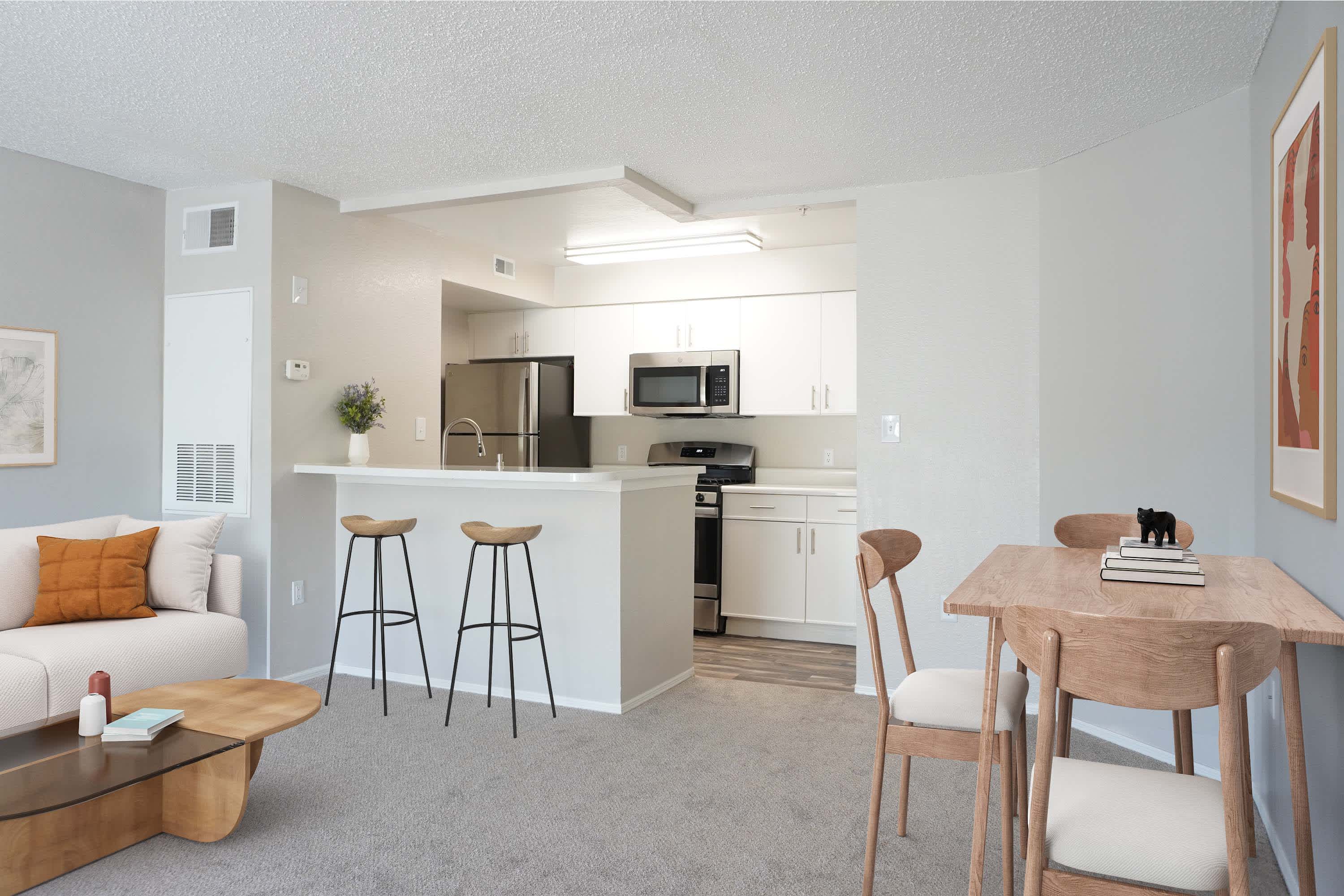 Marina Grande - 1 Bed 1 Bath - Living Room