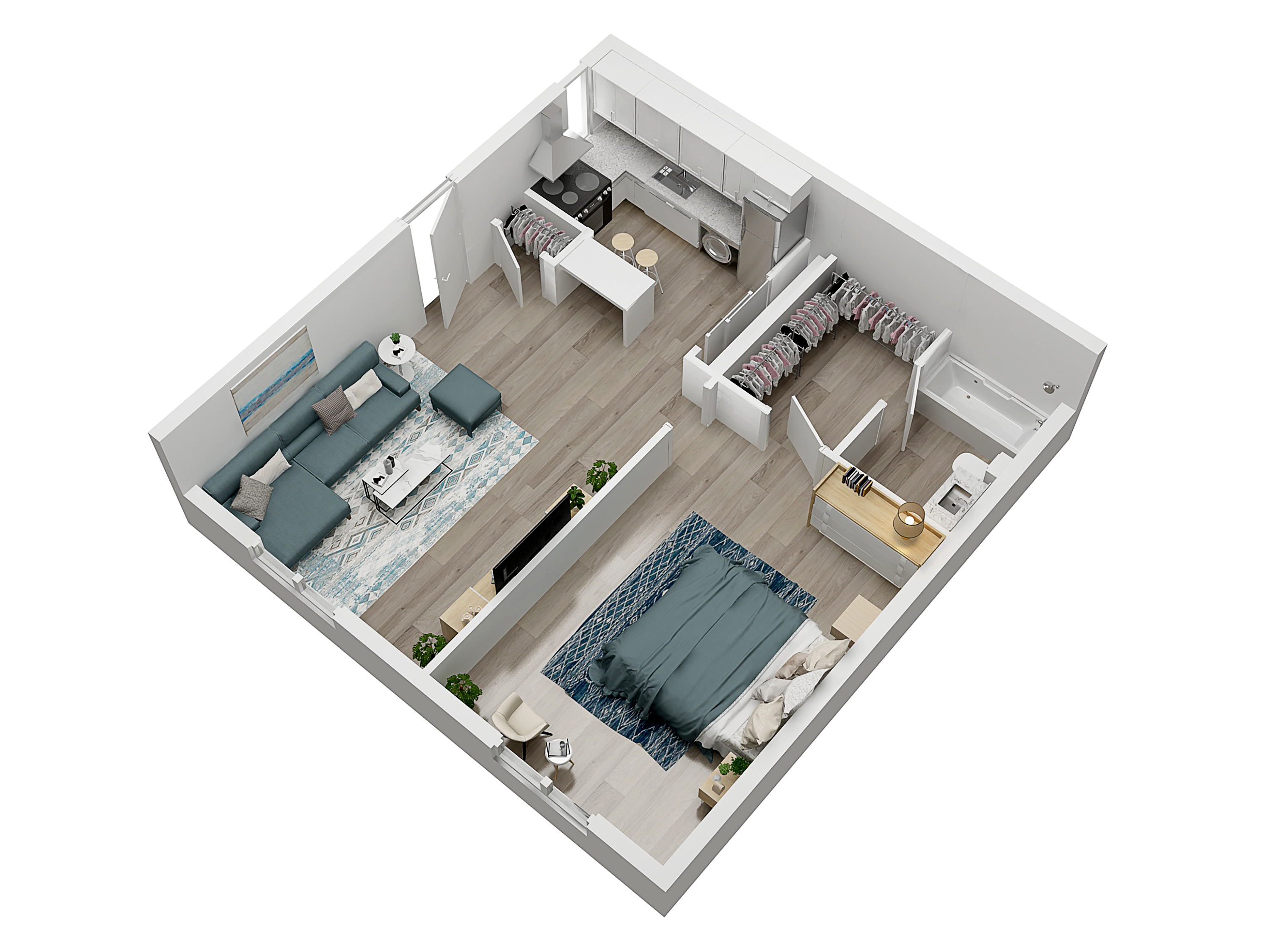 Floorplan Eola for Celano apartments in Orlando, Florida 32806 1