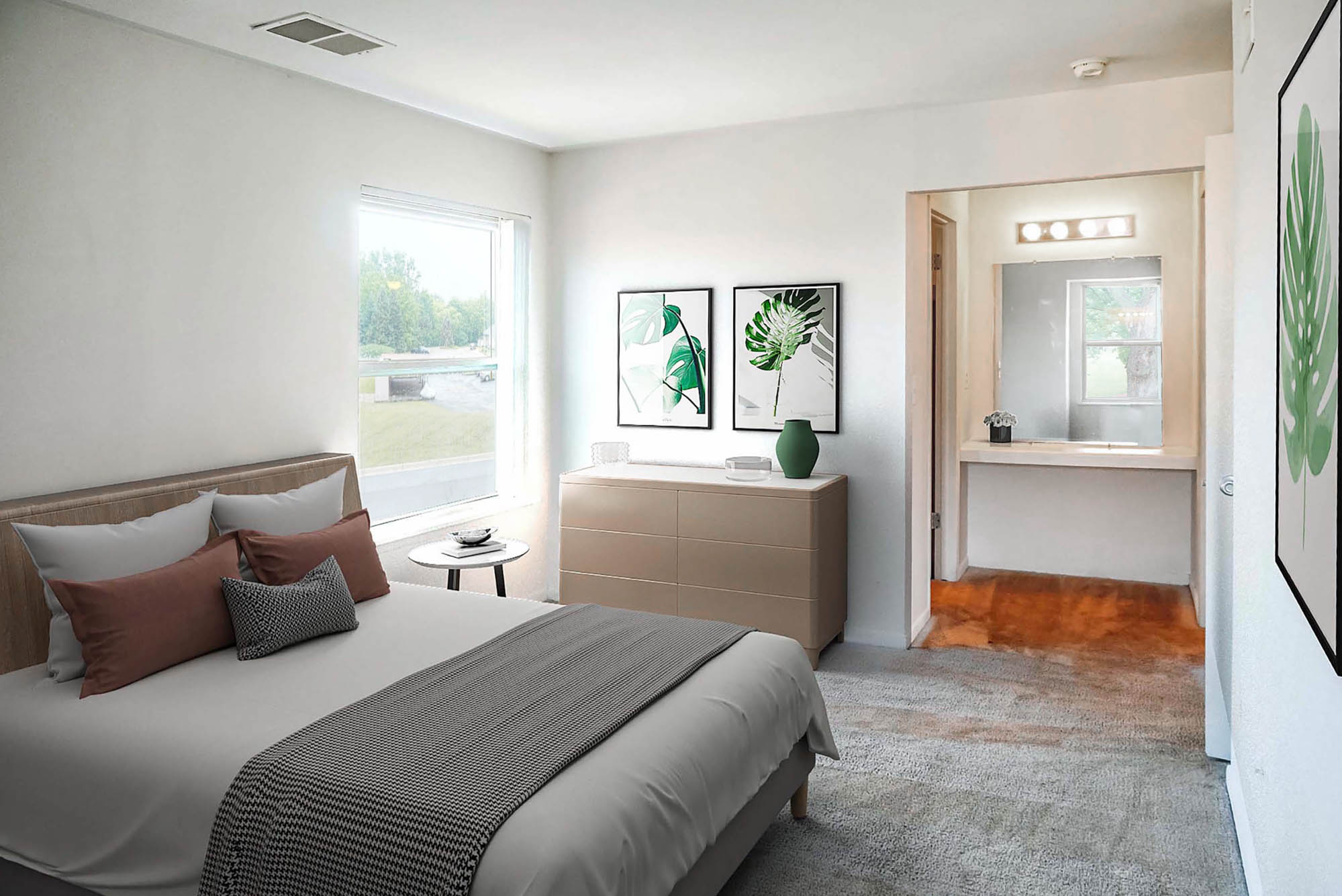 The Willow - 2 Bed 1 Bath - Bedroom