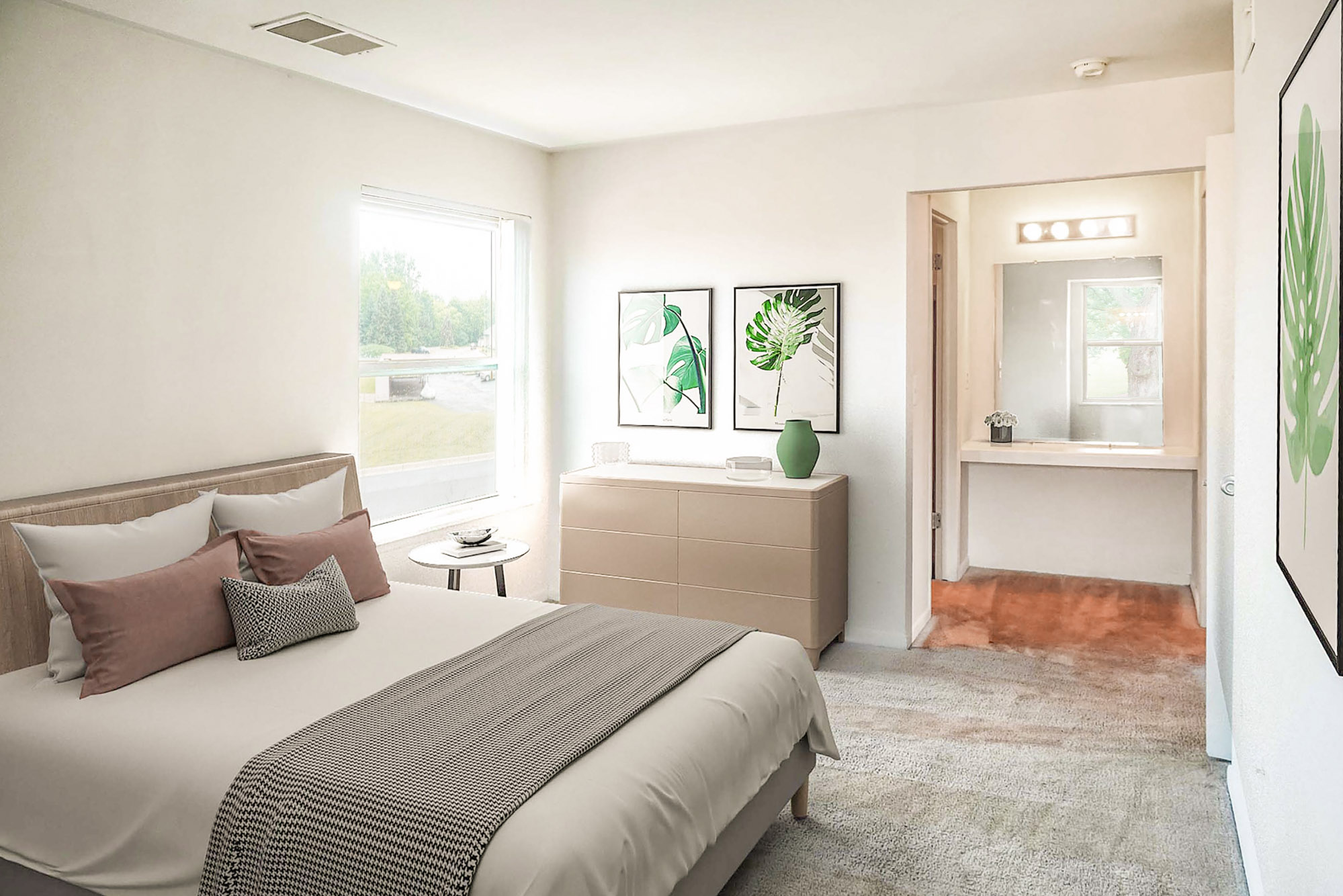 The Willow - 2 Bed 1 Bath - Bedroom