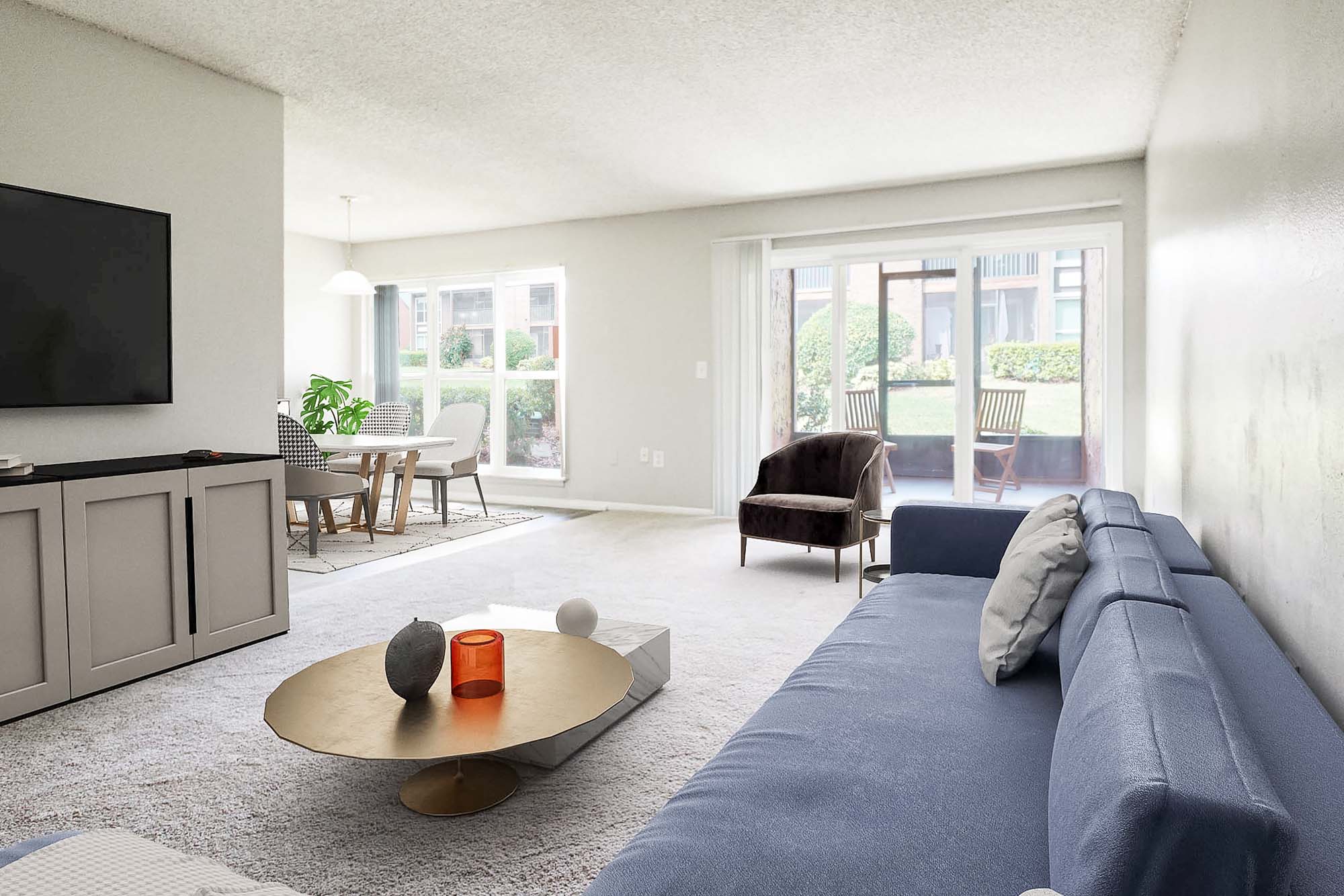 Mills - 1 Bed 1 Bath - Living Room