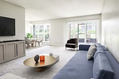 Mills - 1 Bed 1 Bath - Living Room