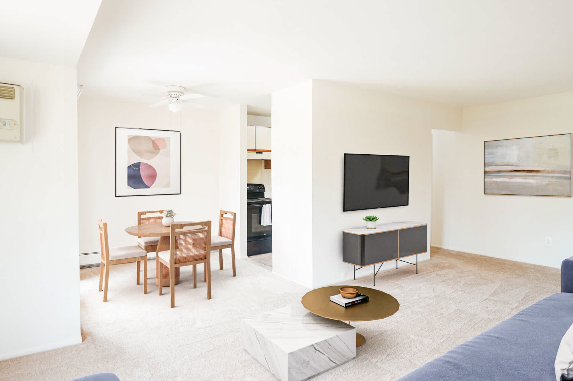 The Springs - 2 Bed 1 Bath - Living and Dining Room