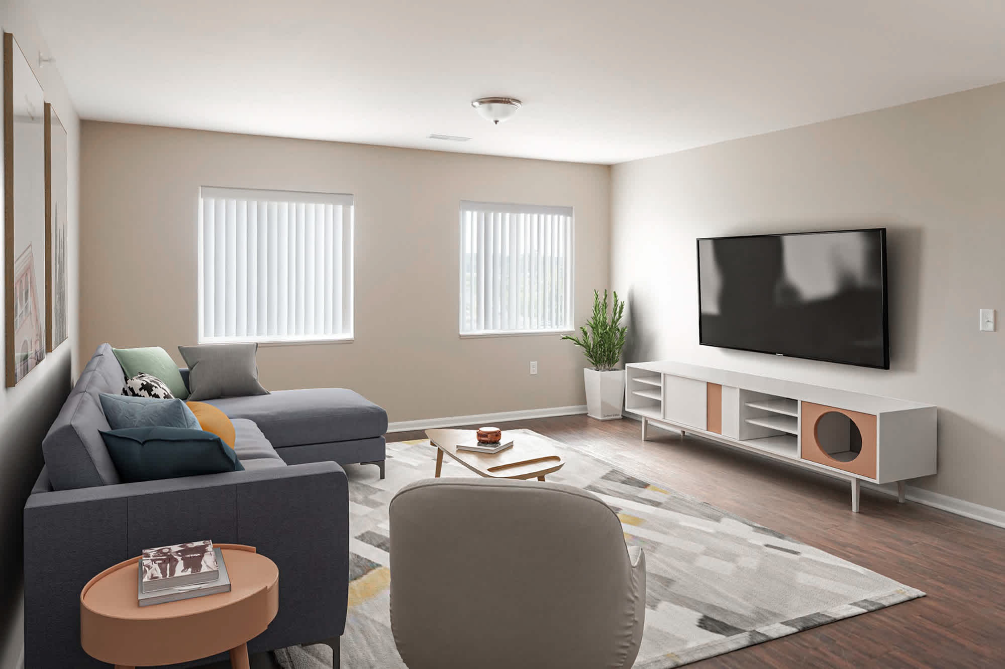 State Street - 1 Bed 1 Bath - Living Room
