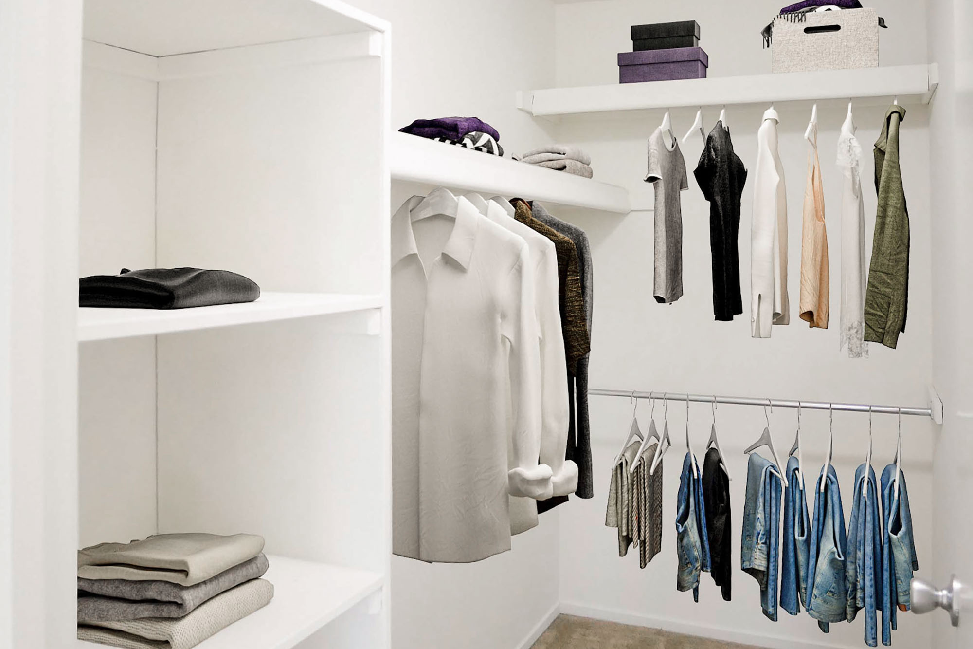 The Giuseppe - 1 Bed 1 Bath - Primary Bedroom Closet