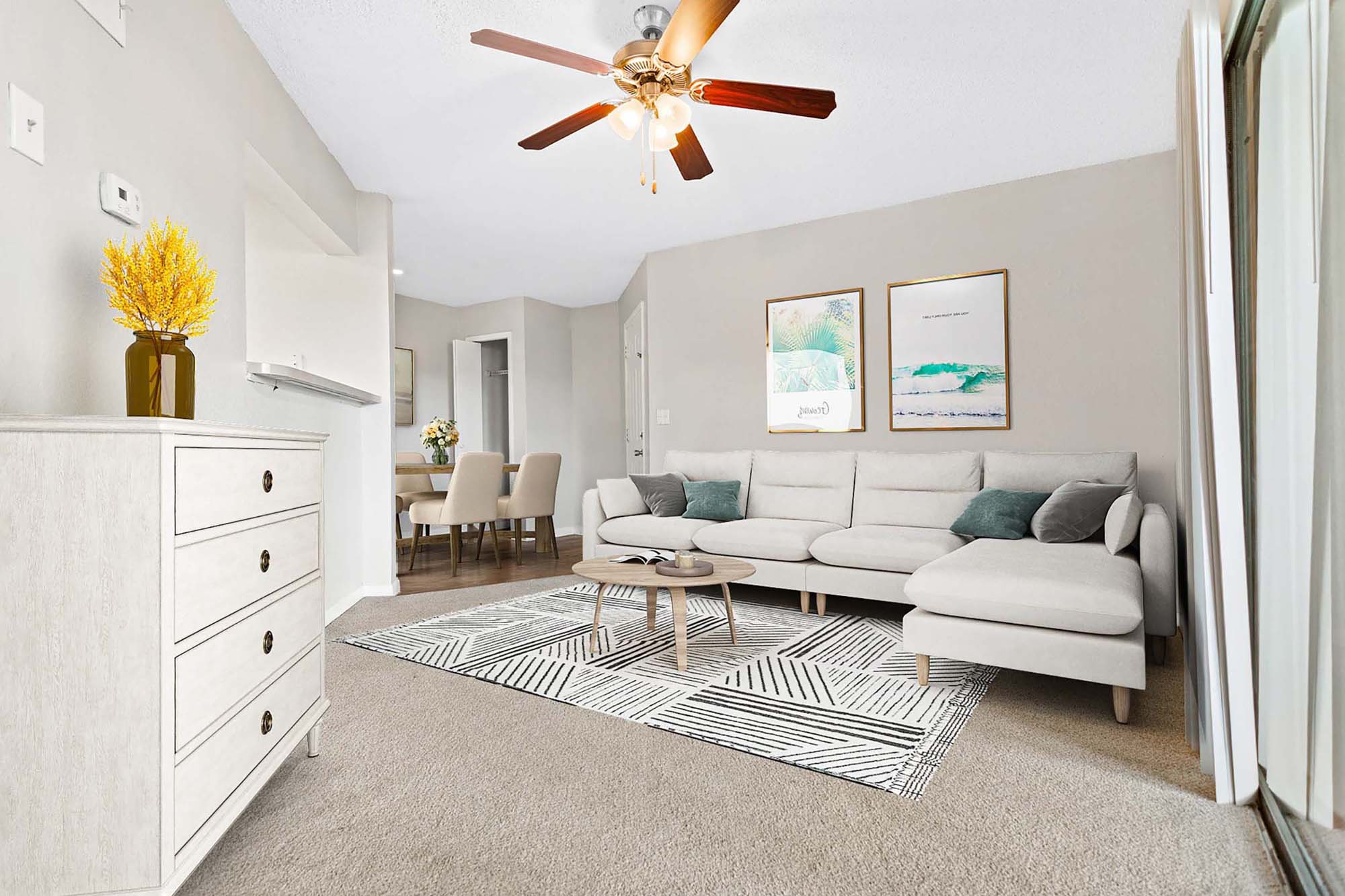 Tangelo - 1 Bed 1 Bath - Living Room