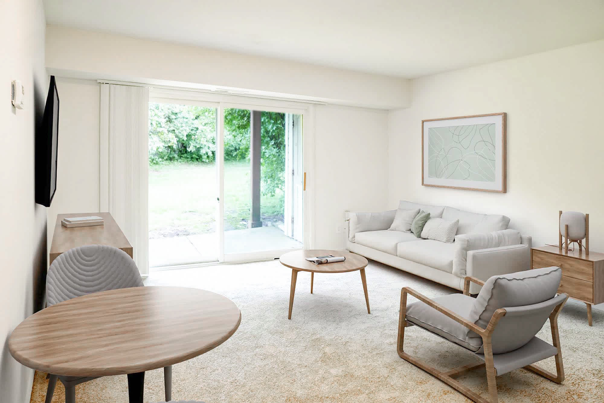 Ontario - 1 Bed 1 Bath - Living Room