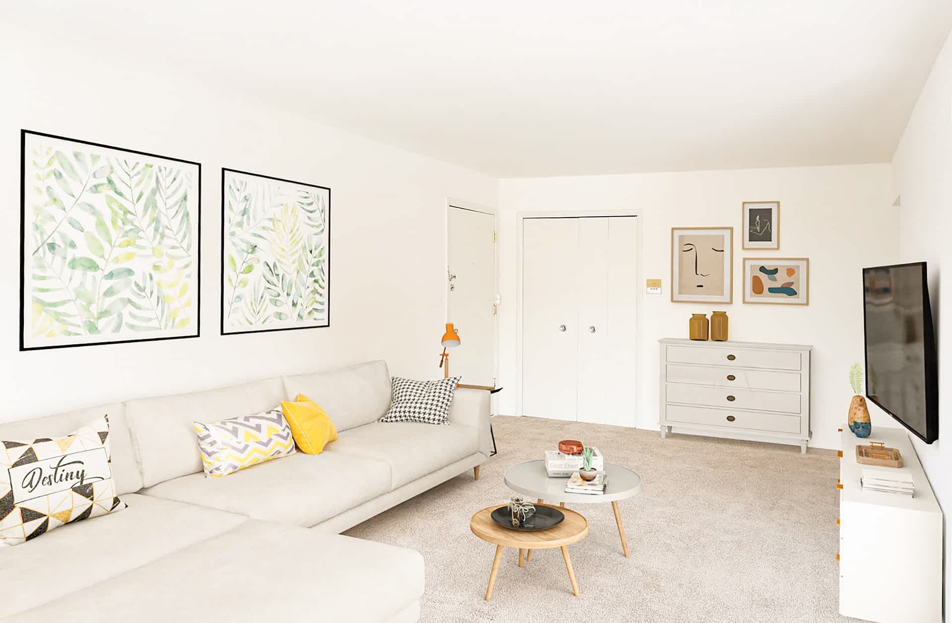 The Meadows - 1 Bed 1 Bath - Living Room