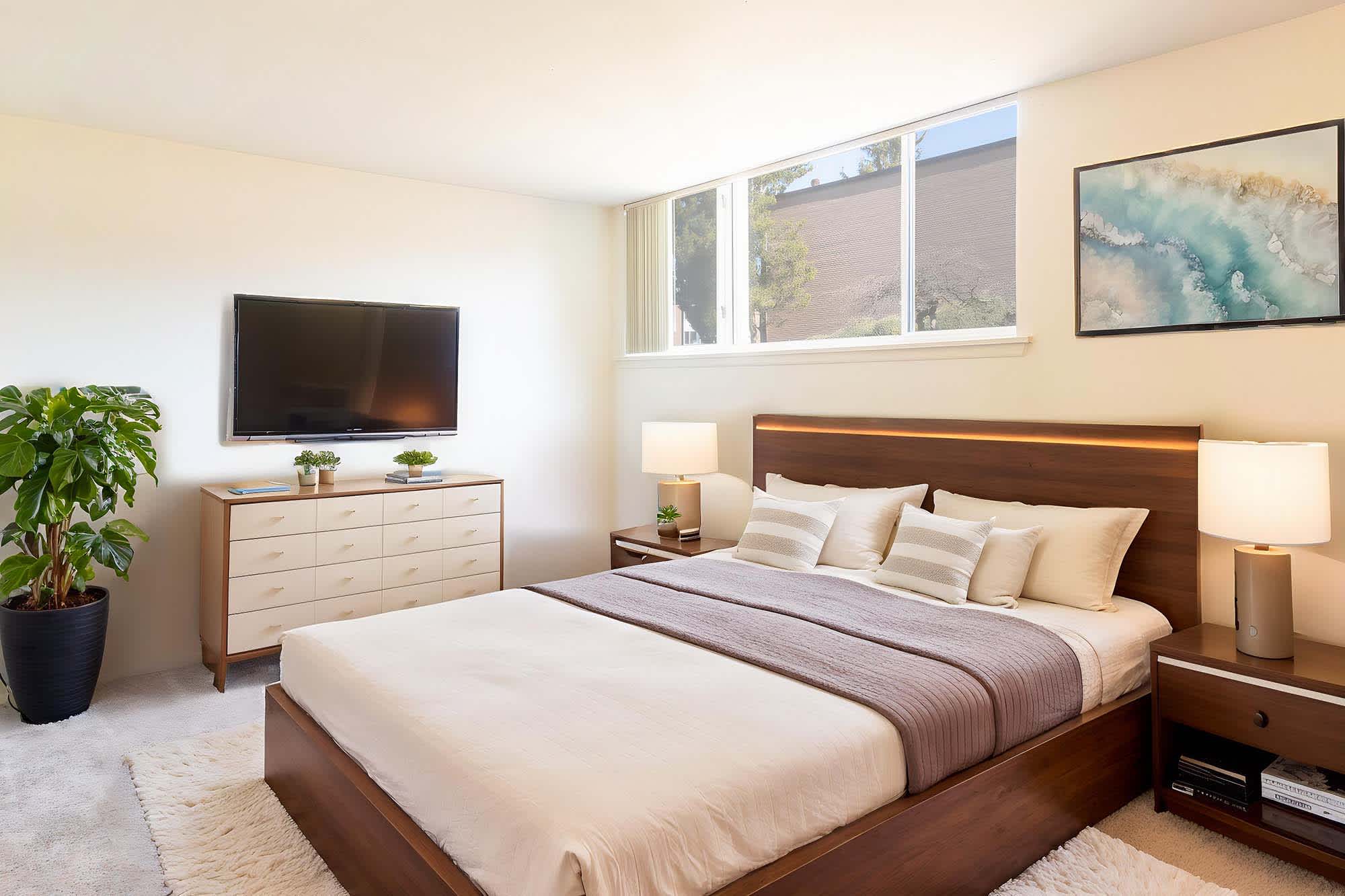 The Plymouth - 1 Bed 1 Bath - Bedroom