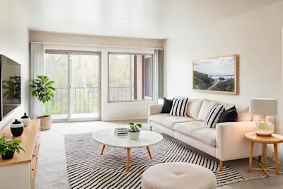 The Bagley - 1 Bed 1 Bath - Living Room