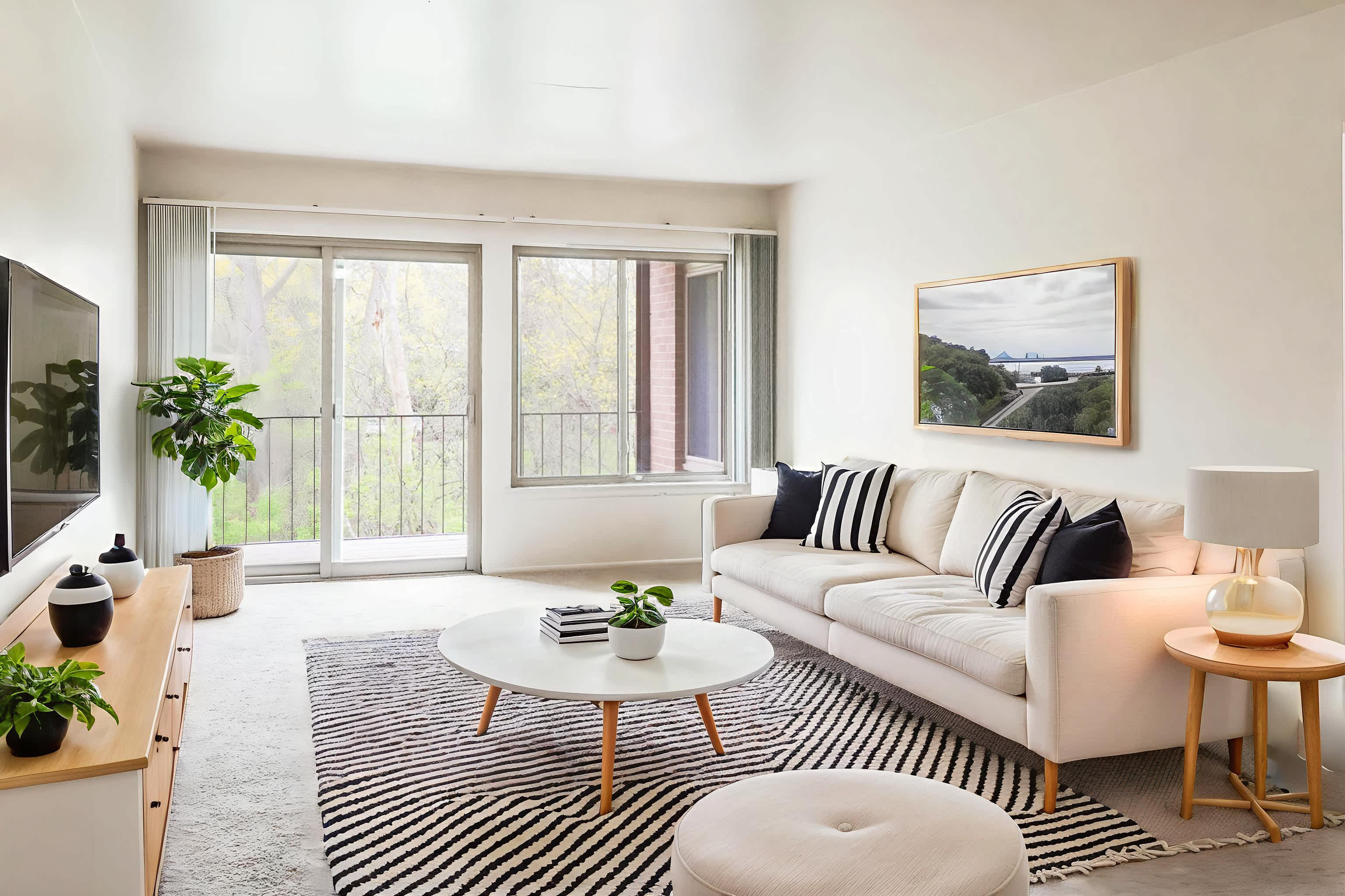 The Bagley - 1 Bed 1 Bath - Living Room