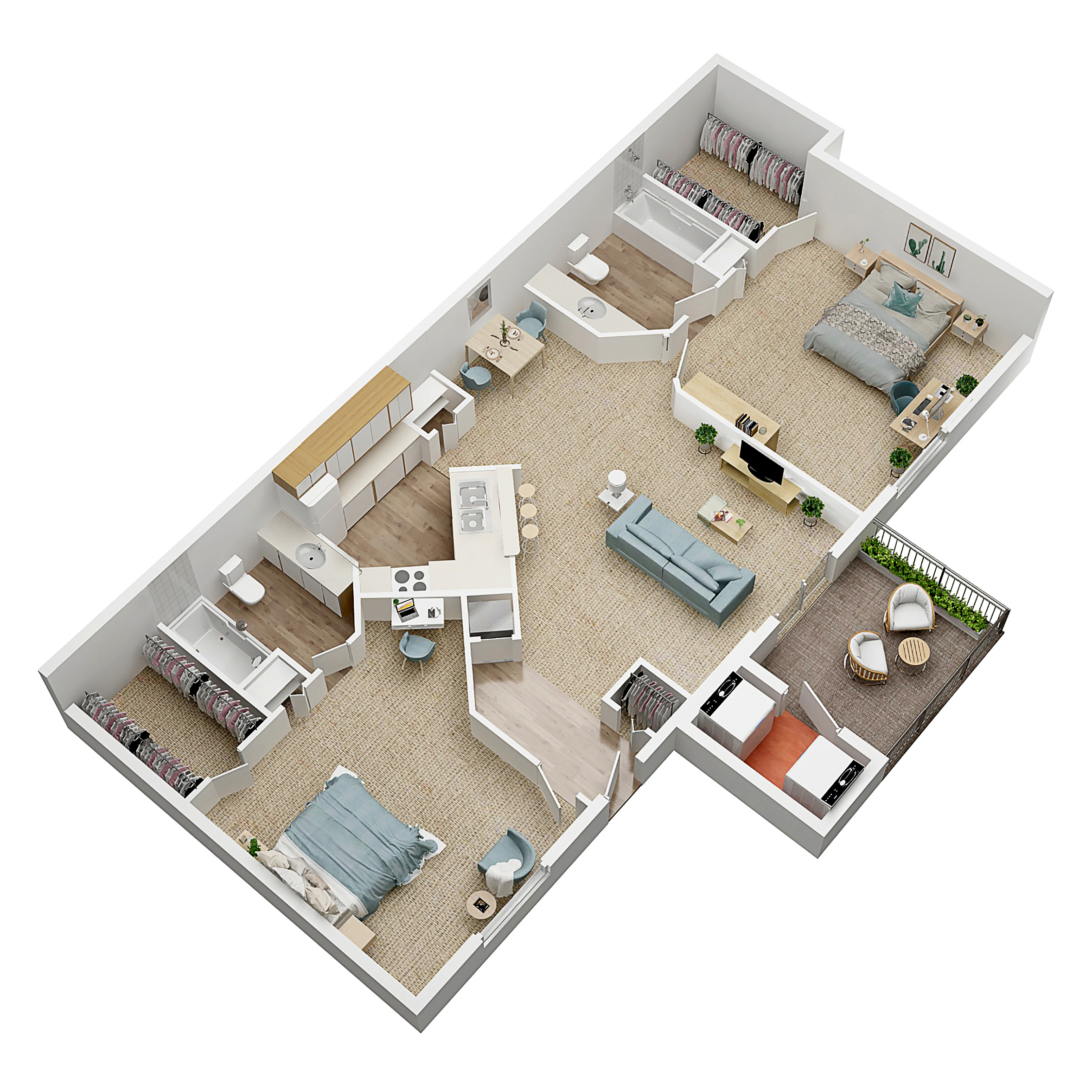 Floorplans for Conway Forest apartments in Orlando, Florida 1 2 Bed