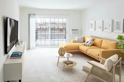 The Allen - 1 Bed 1 Bath - Living Room