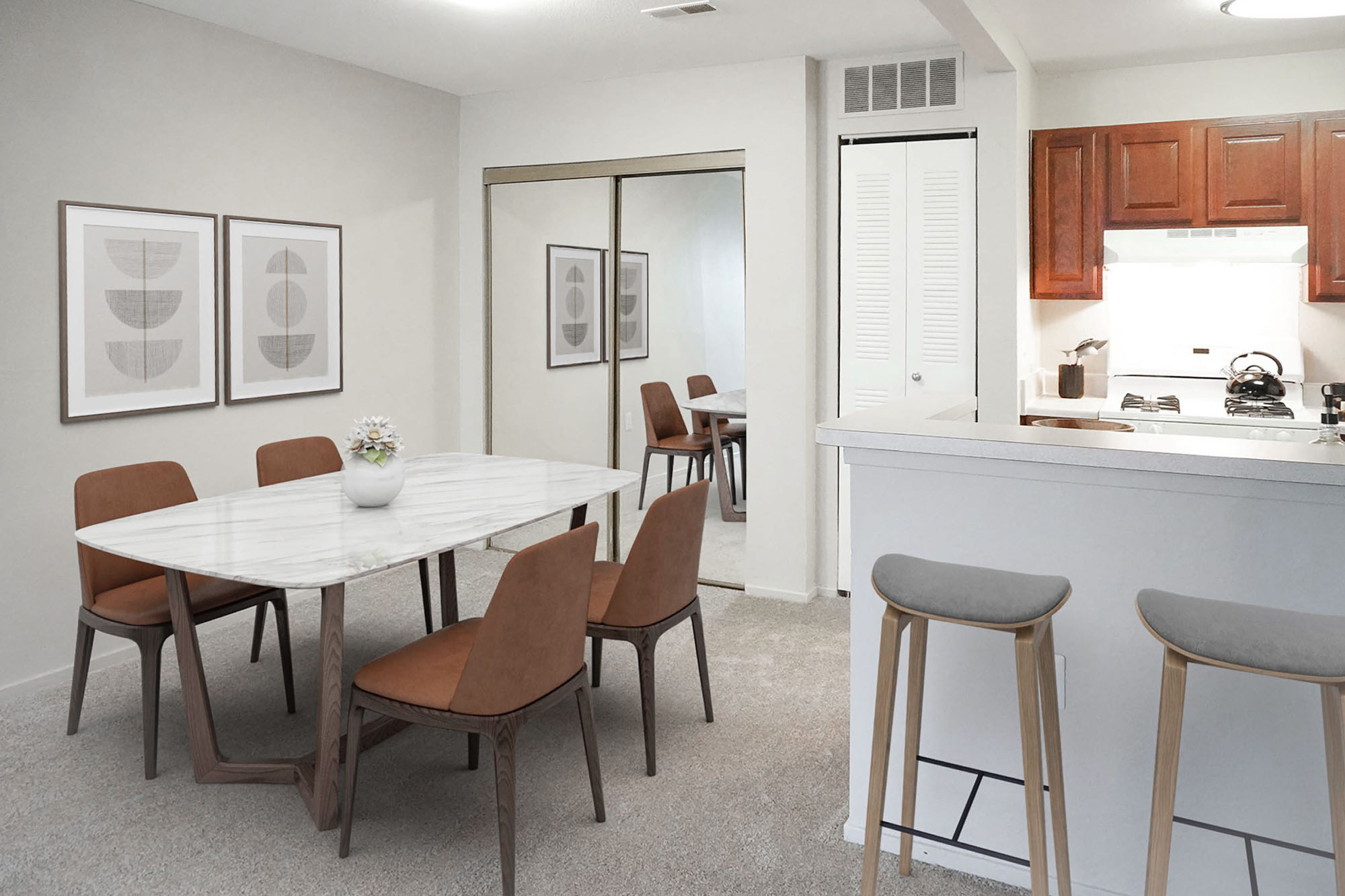 The Huron River - 1 Bed 1 Bath - Dining Room