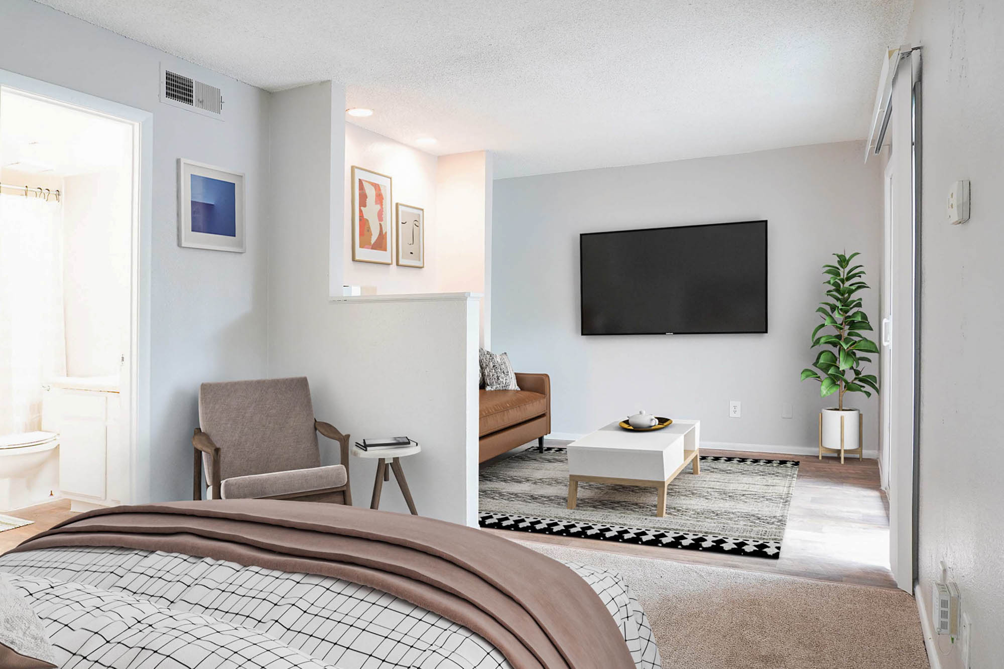 Sully - Studio - Bedroom Living Area