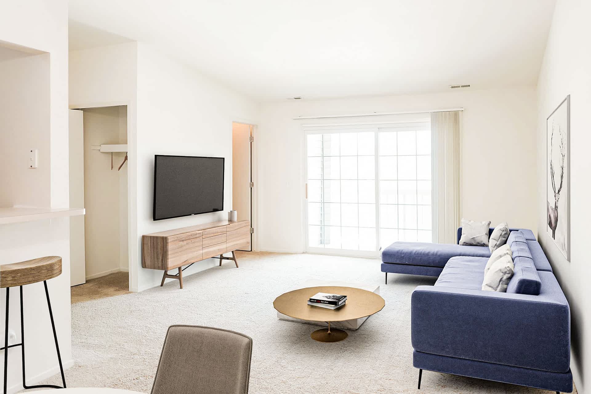 The Cardinal - 1 Bed 1 Bath - Living Room