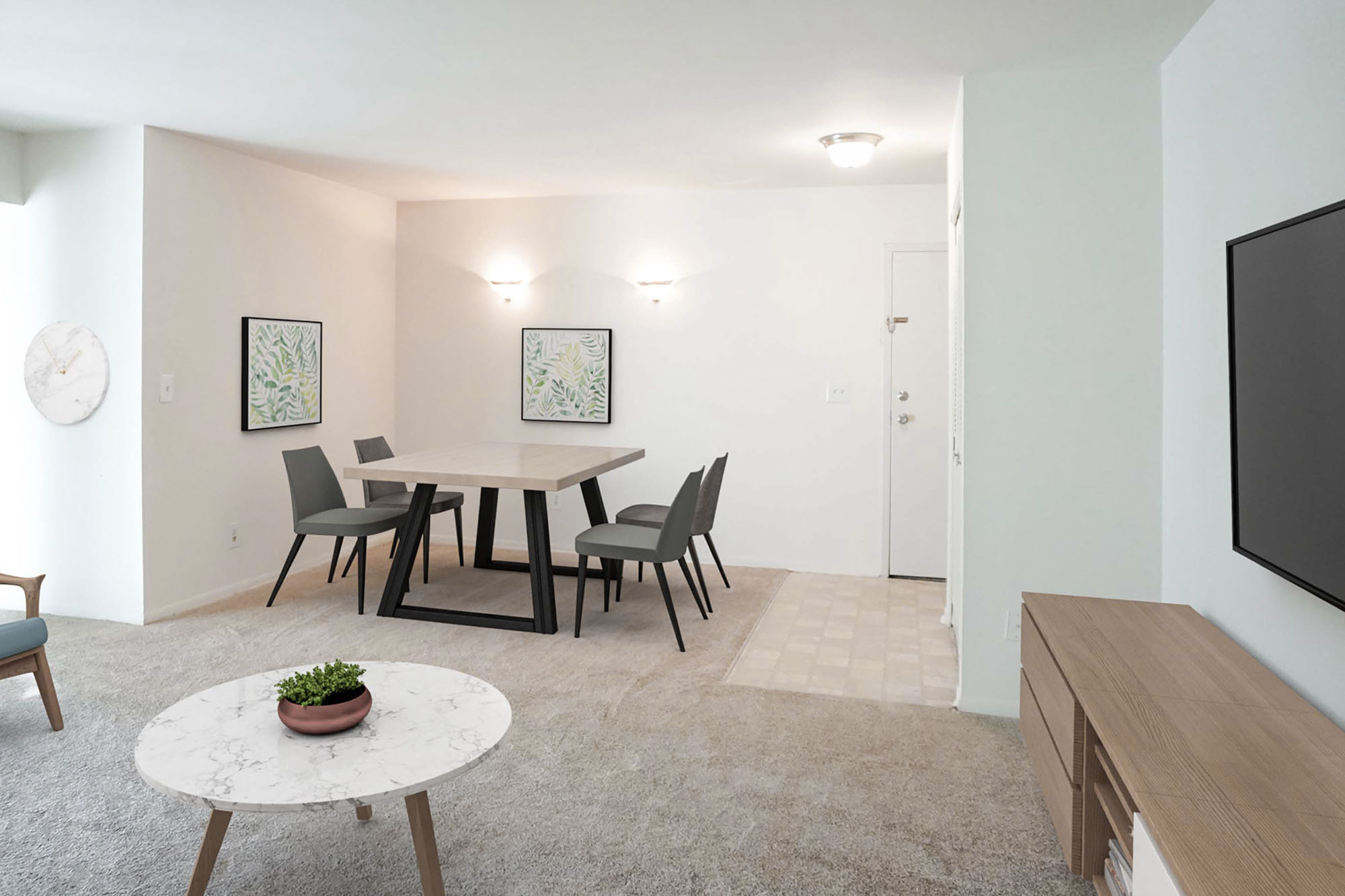 The Birch - 1 Bed 1 Bath - Dining Room