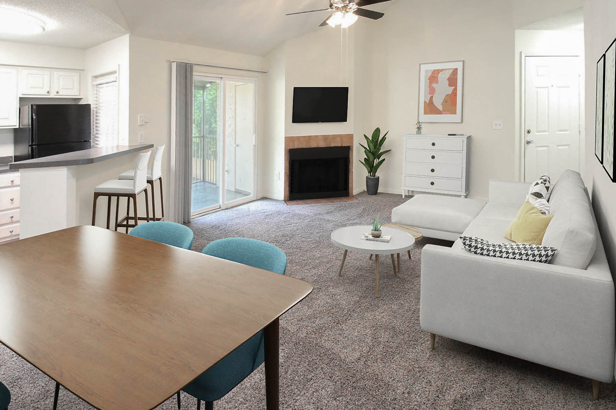 The Anderson - 2 Bed 2 Bath - Living Room