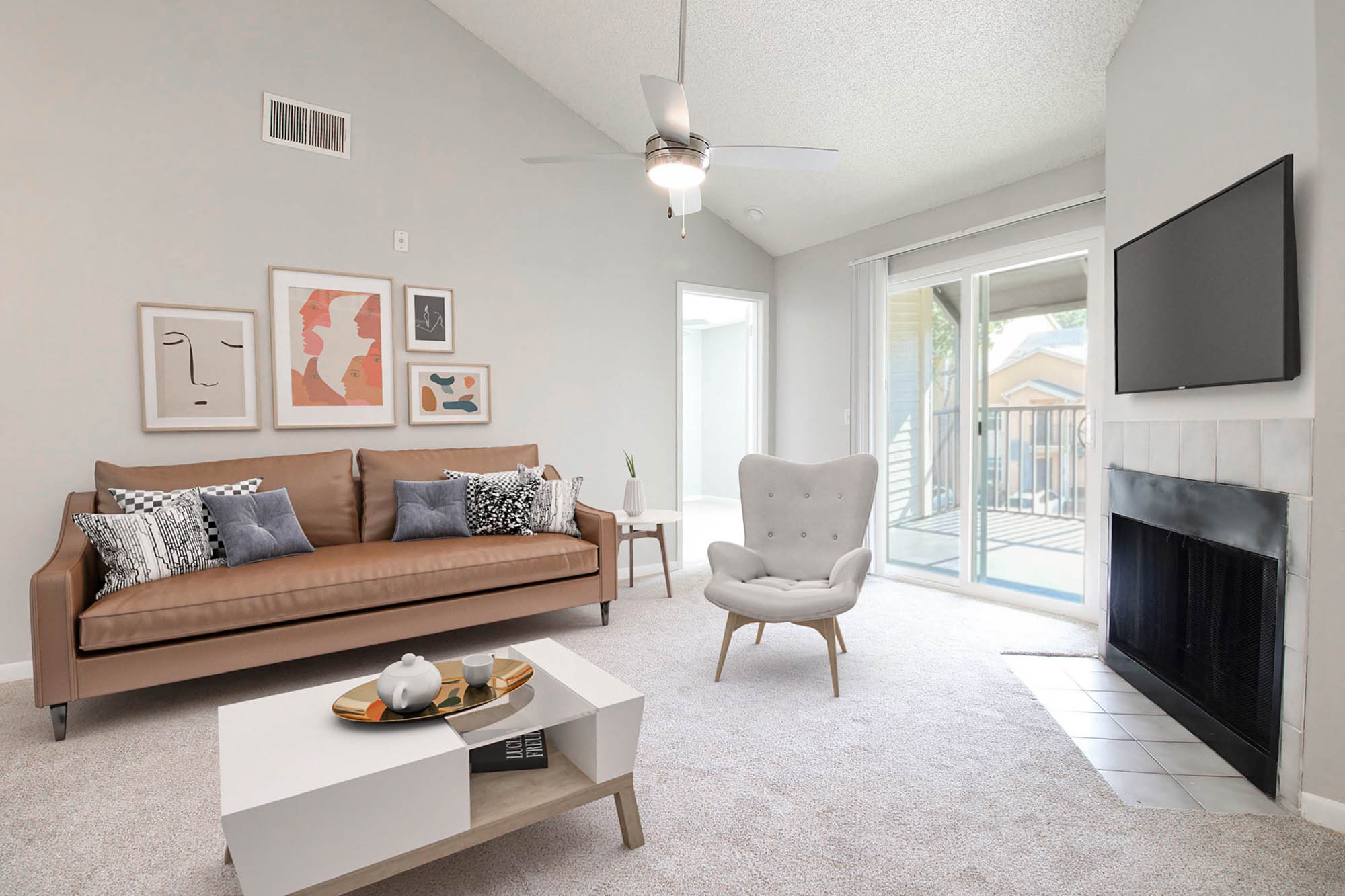 The Hoffner - 2 Bed 2 Bath - Living Room