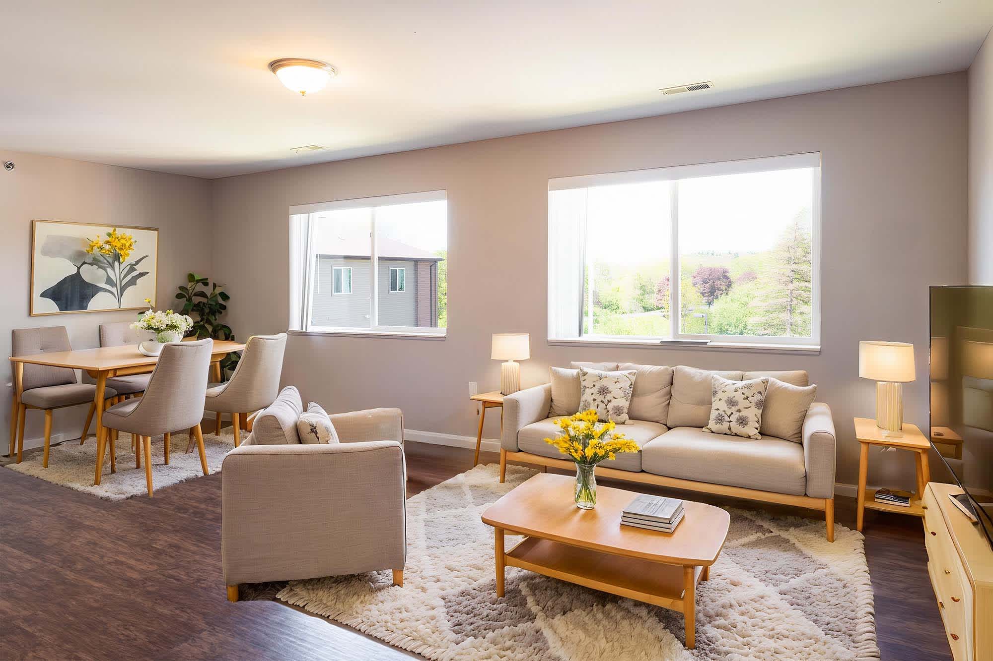 The Aspen - 4 Bed 2.5 Bath - Living Room