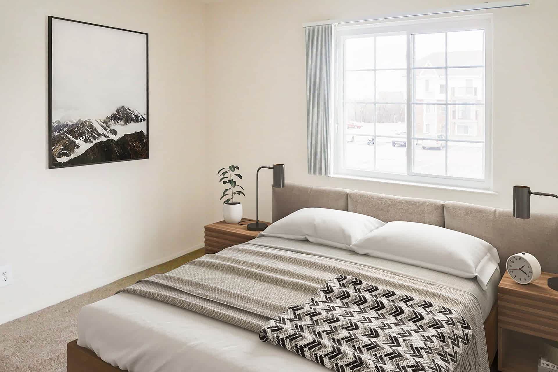 Alpena - 2 Bed 1 Bath - Master Bedroom