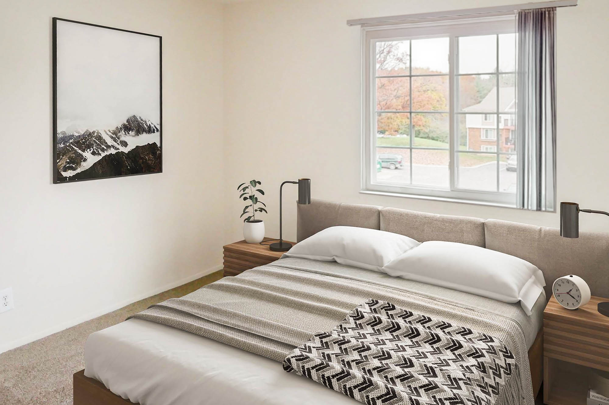 Alpena - 2 Bed 1 Bath - Primary Bedroom