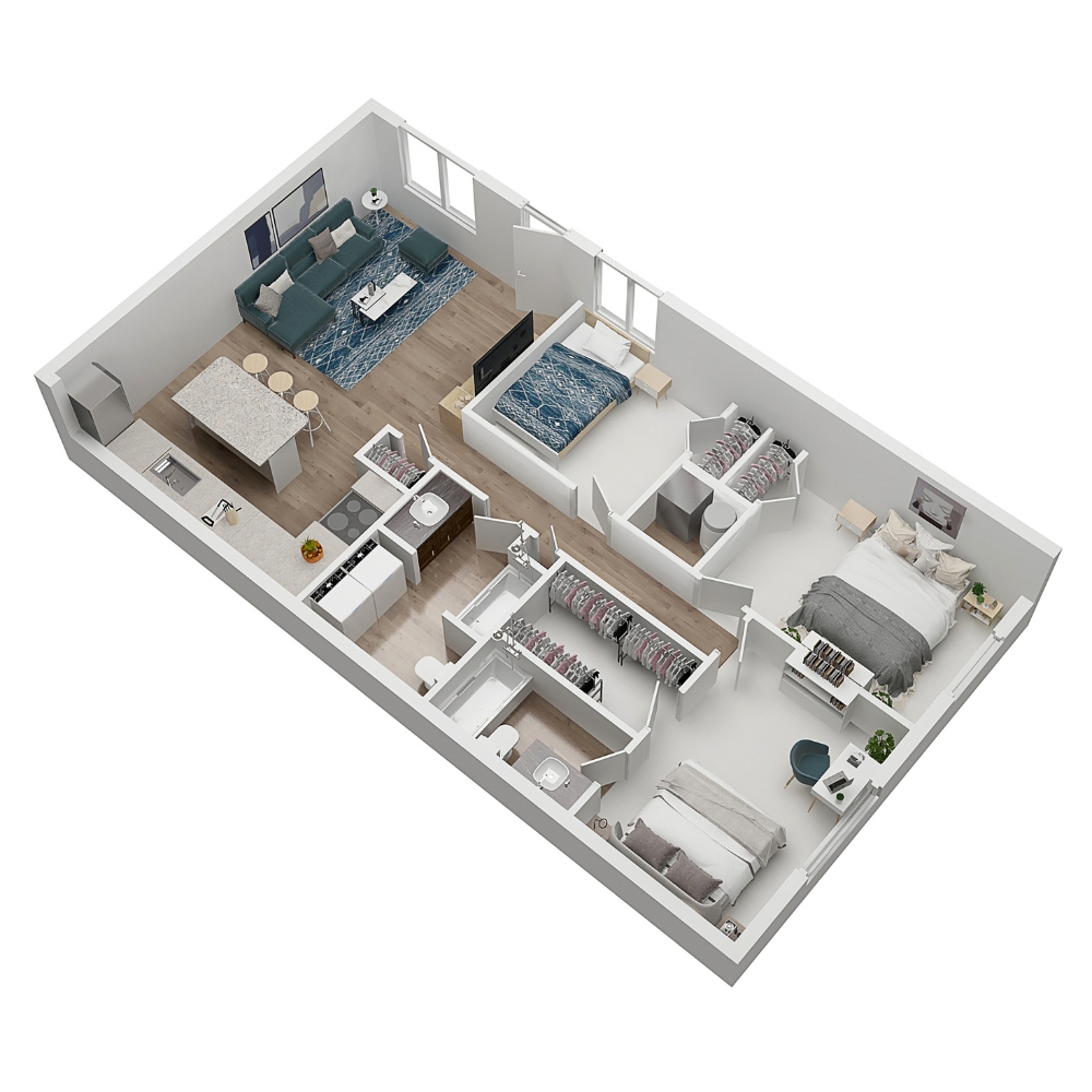 Floorplans for Glencoe Oaks apartments in Ann Arbor, Michigan 1 4