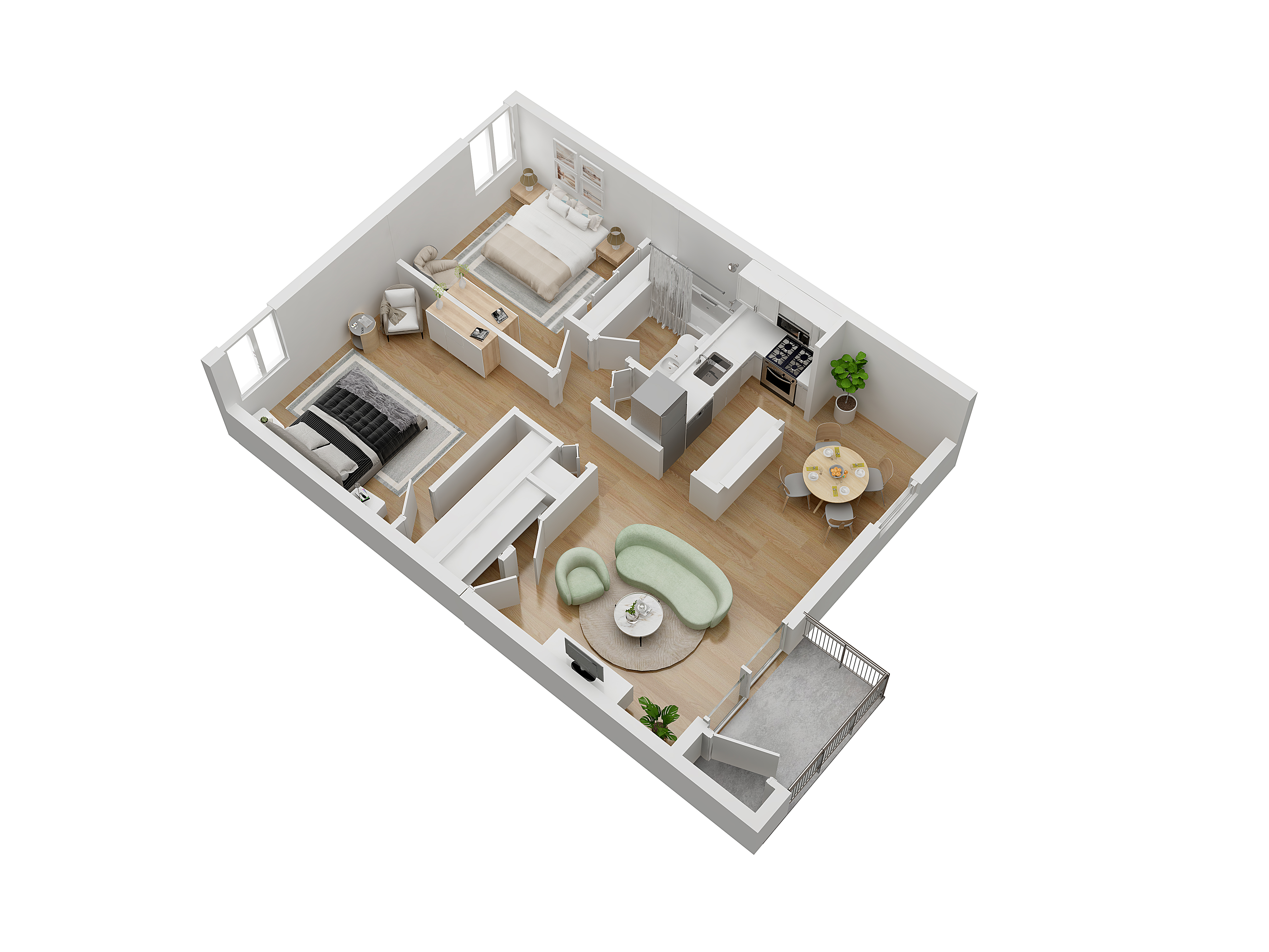 Floorplans for Coconut Palms apartments in Orlando, Florida 32811 1