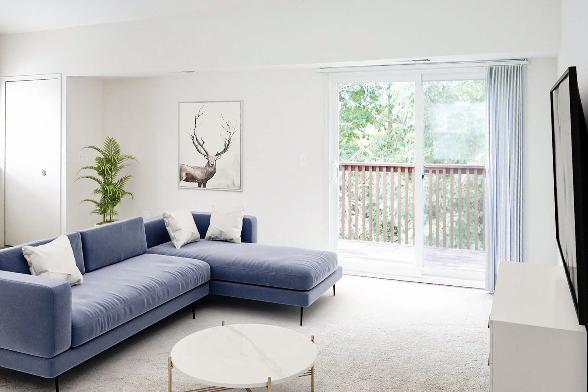 The Giuseppe - 1 Bed 1 Bath - Living Room